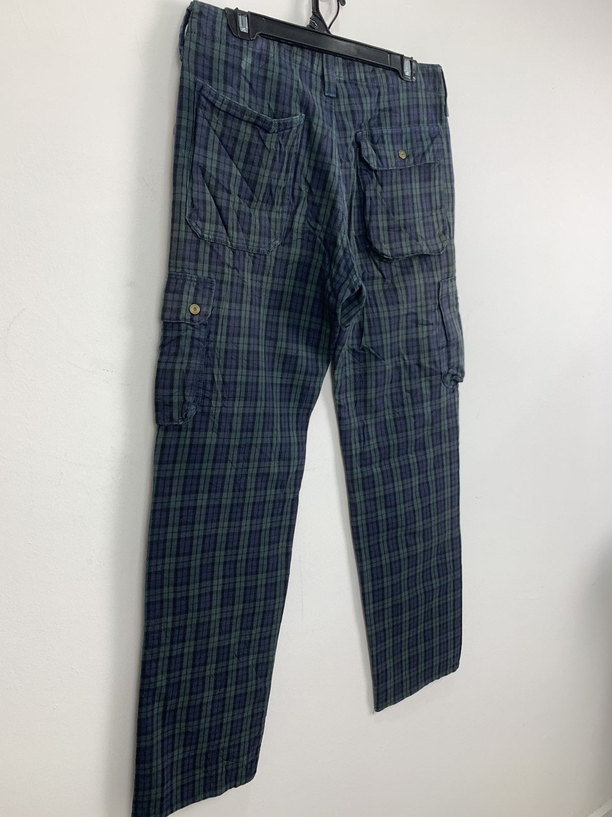 Liberty × Other × Seditionaries LIBERTO PARIS Tartan Baggy Punk Streetwear Denim Cargo Pant Size US 31 - 13 Thumbnail