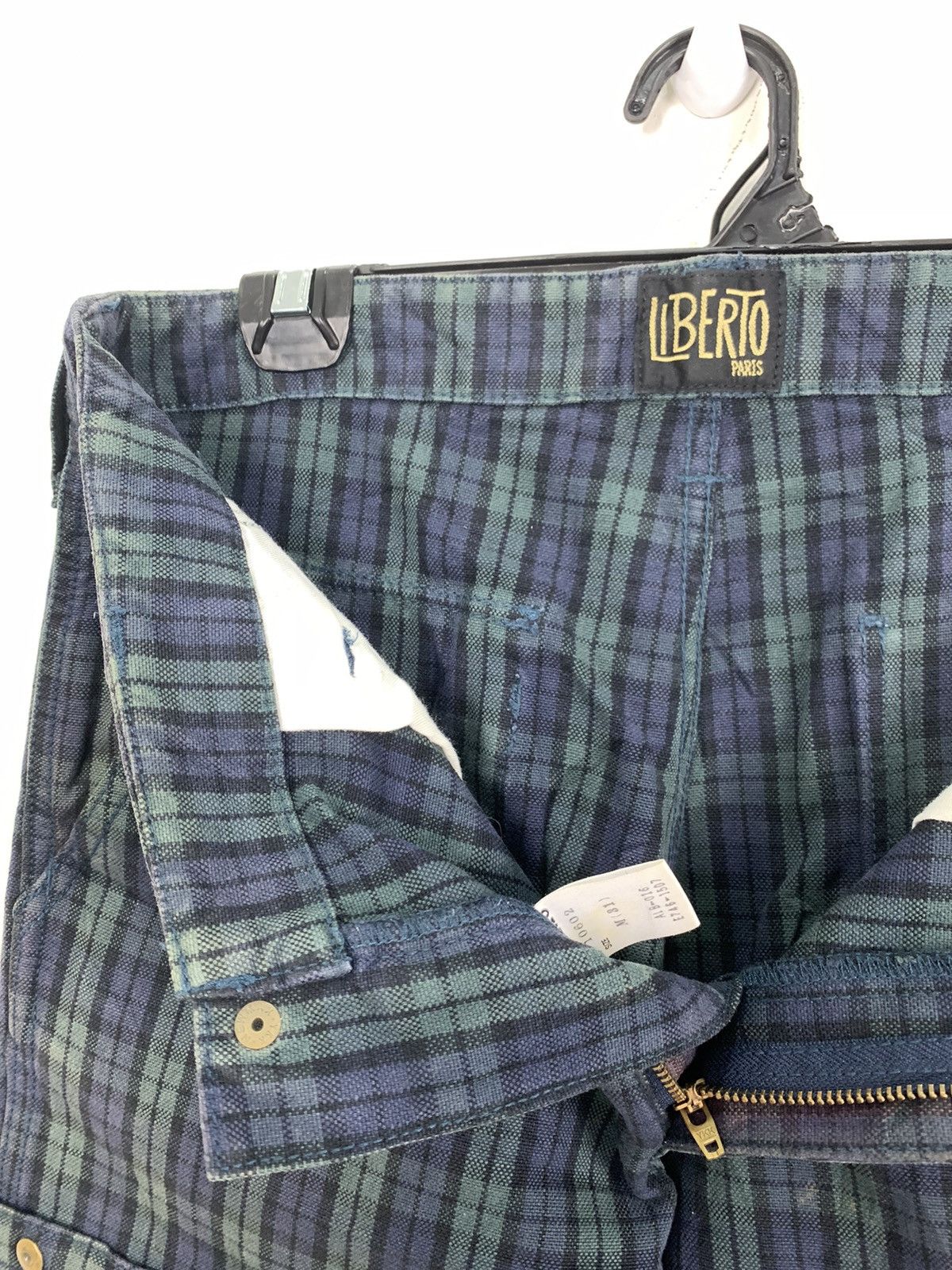 Liberty × Other × Seditionaries LIBERTO PARIS Tartan Baggy Punk Streetwear Denim Cargo Pant Size US 31 - 18 Thumbnail