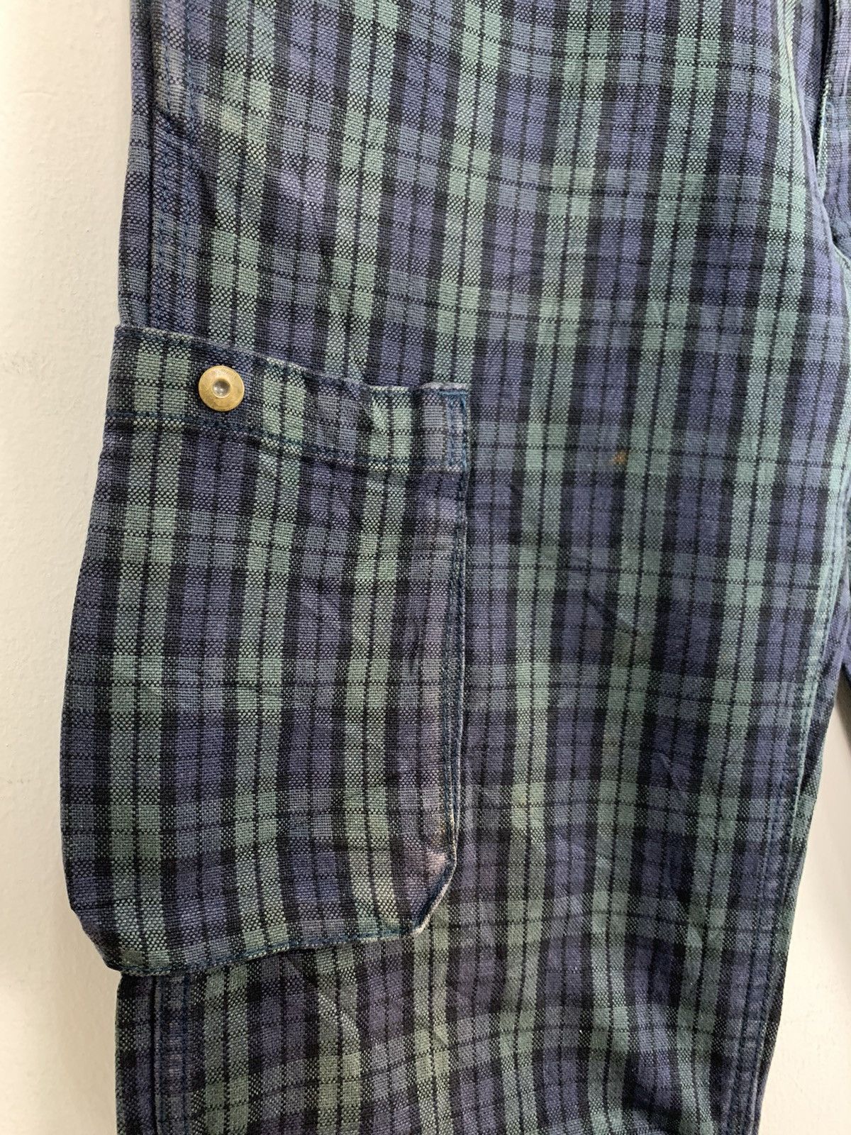 Liberty × Other × Seditionaries LIBERTO PARIS Tartan Baggy Punk Streetwear Denim Cargo Pant Size US 31 - 8 Thumbnail