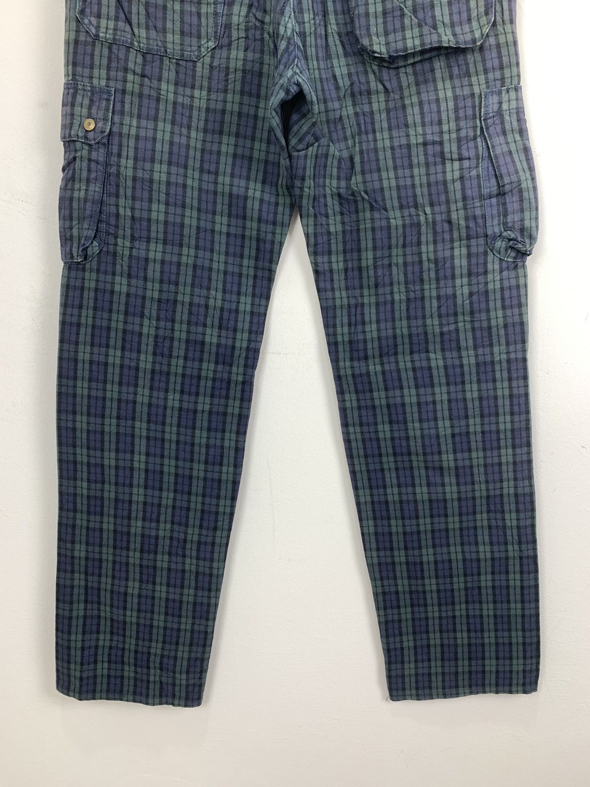 Liberty × Other × Seditionaries LIBERTO PARIS Tartan Baggy Punk Streetwear Denim Cargo Pant Size US 31 - 12 Thumbnail