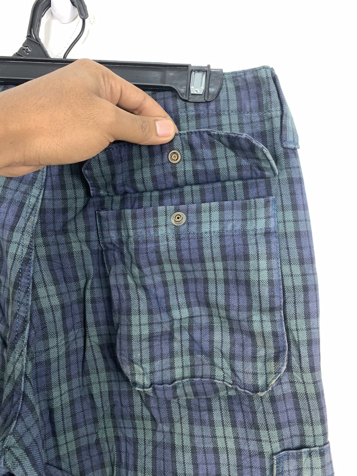 Liberty × Other × Seditionaries LIBERTO PARIS Tartan Baggy Punk Streetwear Denim Cargo Pant Size US 31 - 15 Thumbnail