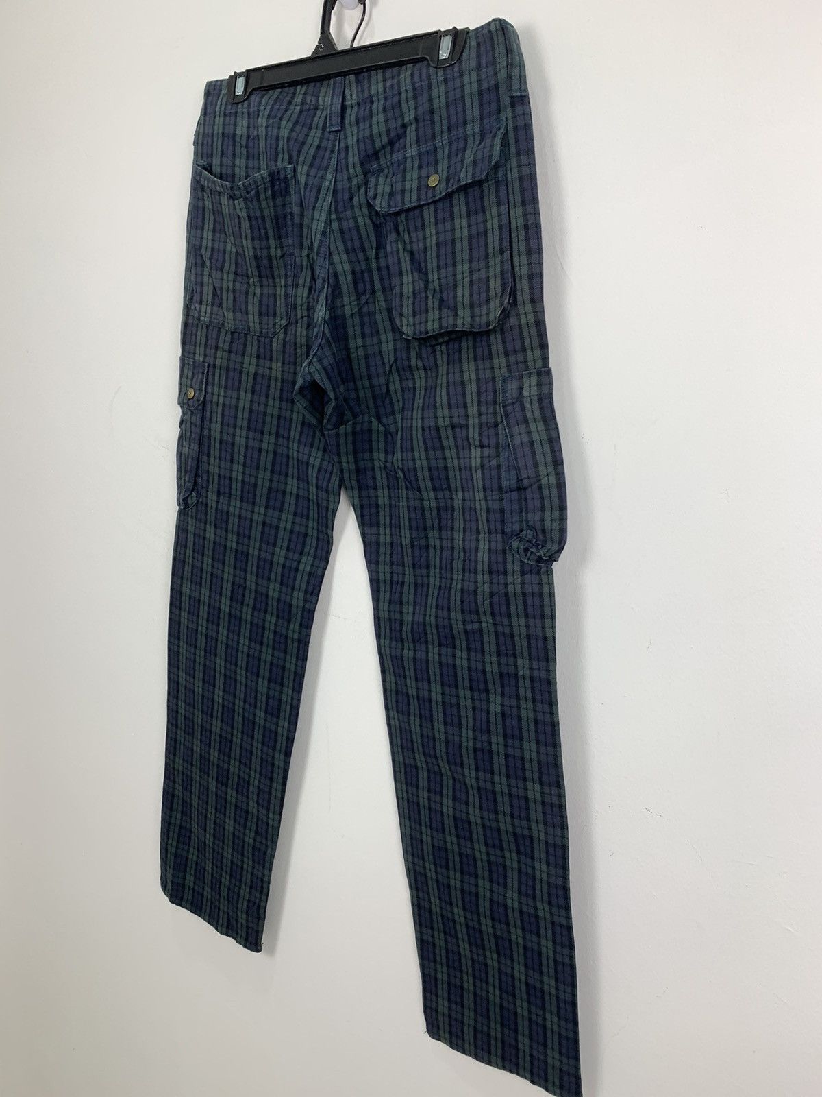 Liberty × Other × Seditionaries LIBERTO PARIS Tartan Baggy Punk Streetwear Denim Cargo Pant Size US 31 - 14 Thumbnail