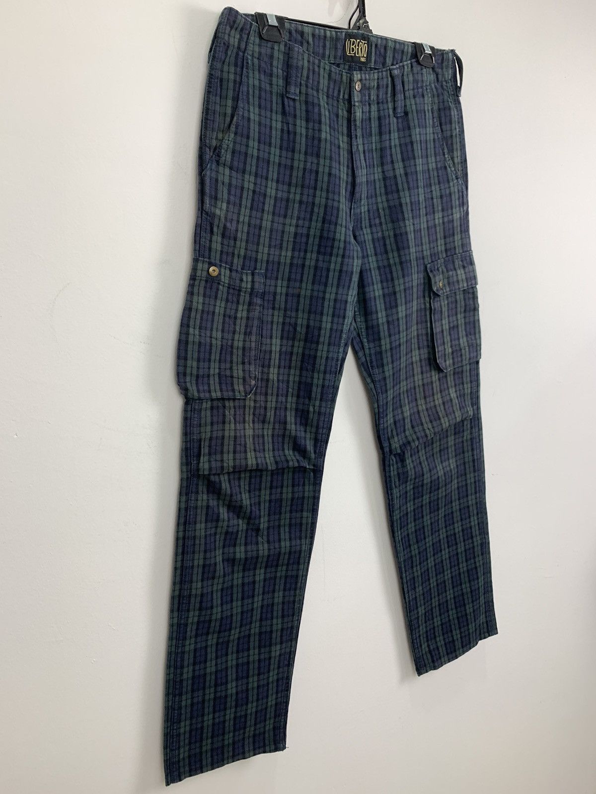 Liberty × Other × Seditionaries LIBERTO PARIS Tartan Baggy Punk Streetwear Denim Cargo Pant Size US 31 - 6 Thumbnail