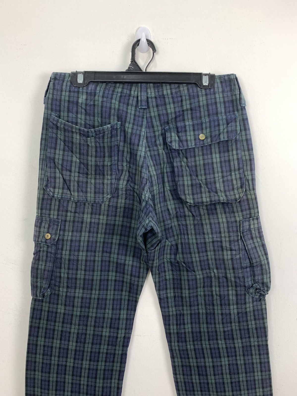 Liberty × Other × Seditionaries LIBERTO PARIS Tartan Baggy Punk Streetwear Denim Cargo Pant Size US 31 - 11 Thumbnail
