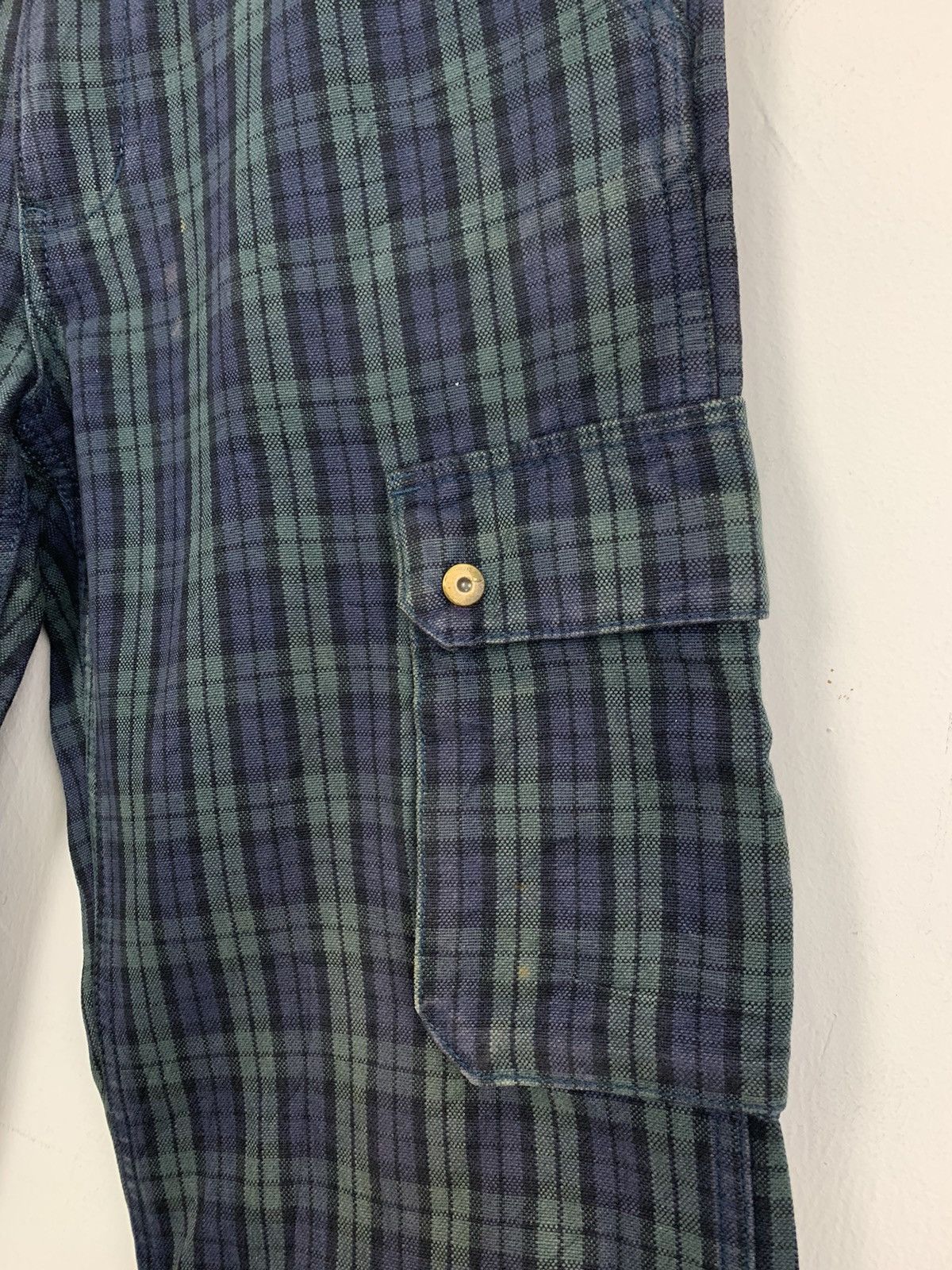 Liberty × Other × Seditionaries LIBERTO PARIS Tartan Baggy Punk Streetwear Denim Cargo Pant Size US 31 - 9 Thumbnail