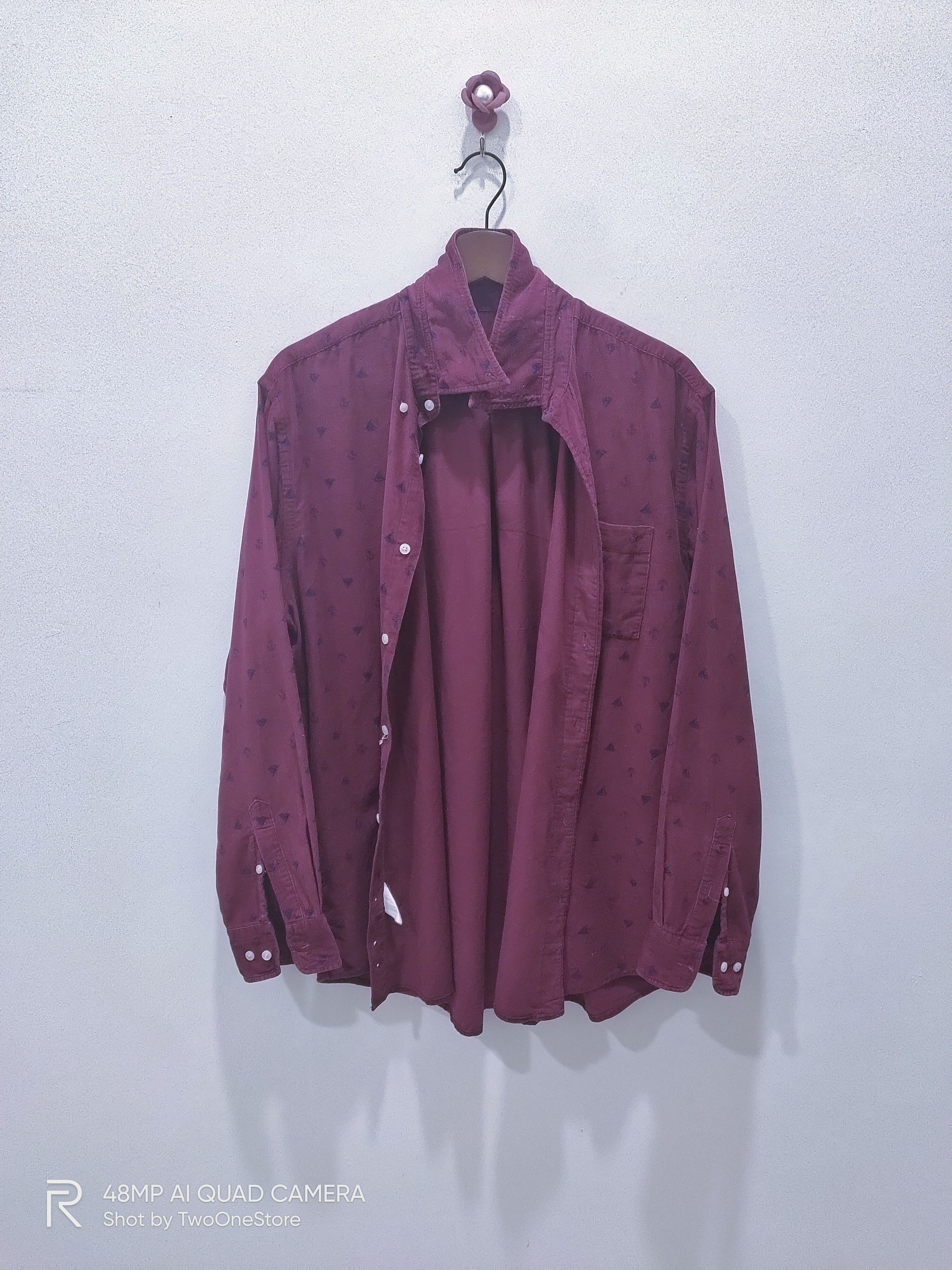 Flannel × Velvet Vintage FAIR VALUE Fullprint Monogram Corduroy Velvet Shirt Size US L / EU 52-54 / 3 - 9 Thumbnail