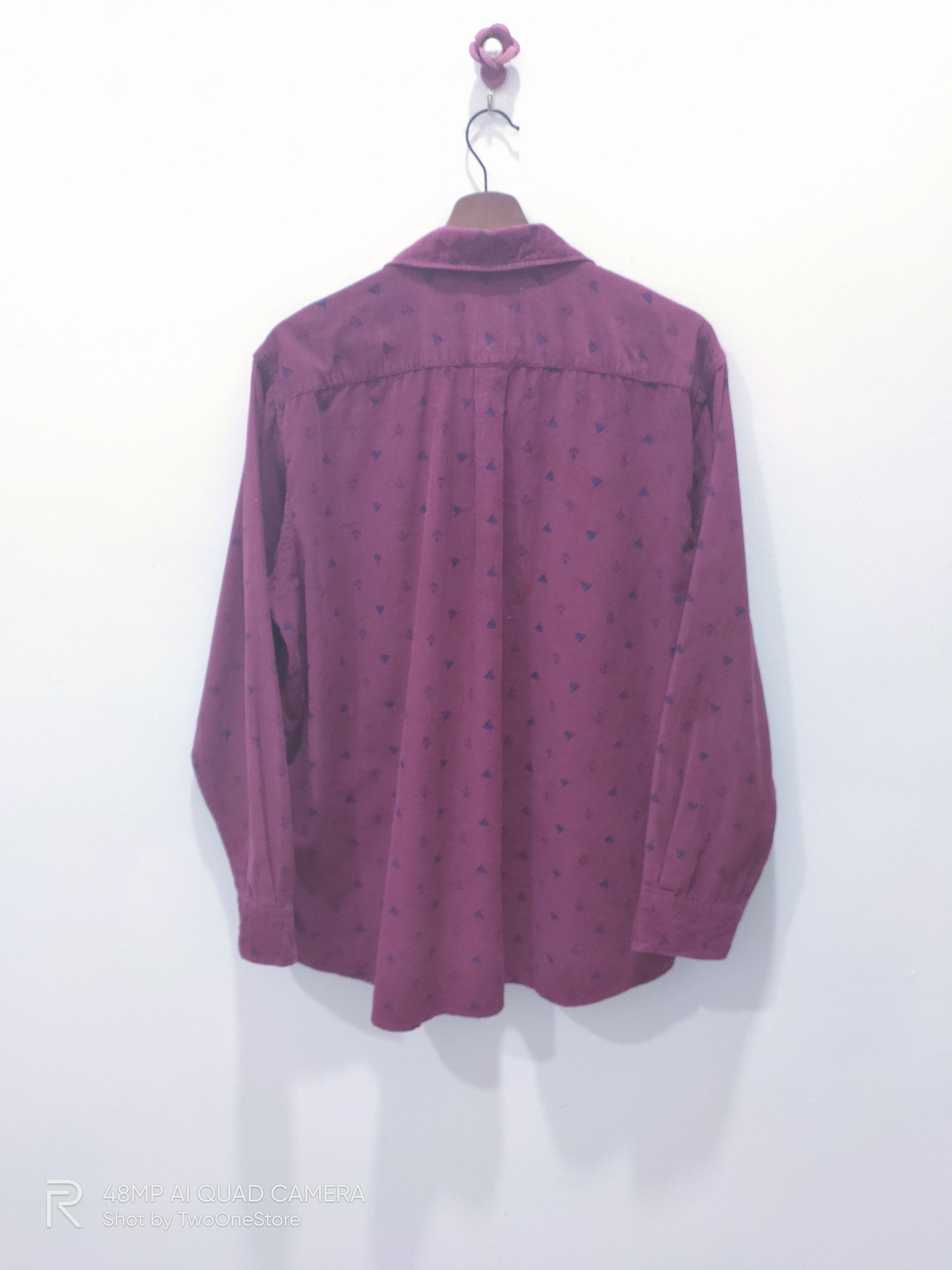 Flannel × Velvet Vintage FAIR VALUE Fullprint Monogram Corduroy Velvet Shirt Size US L / EU 52-54 / 3 - 6 Thumbnail