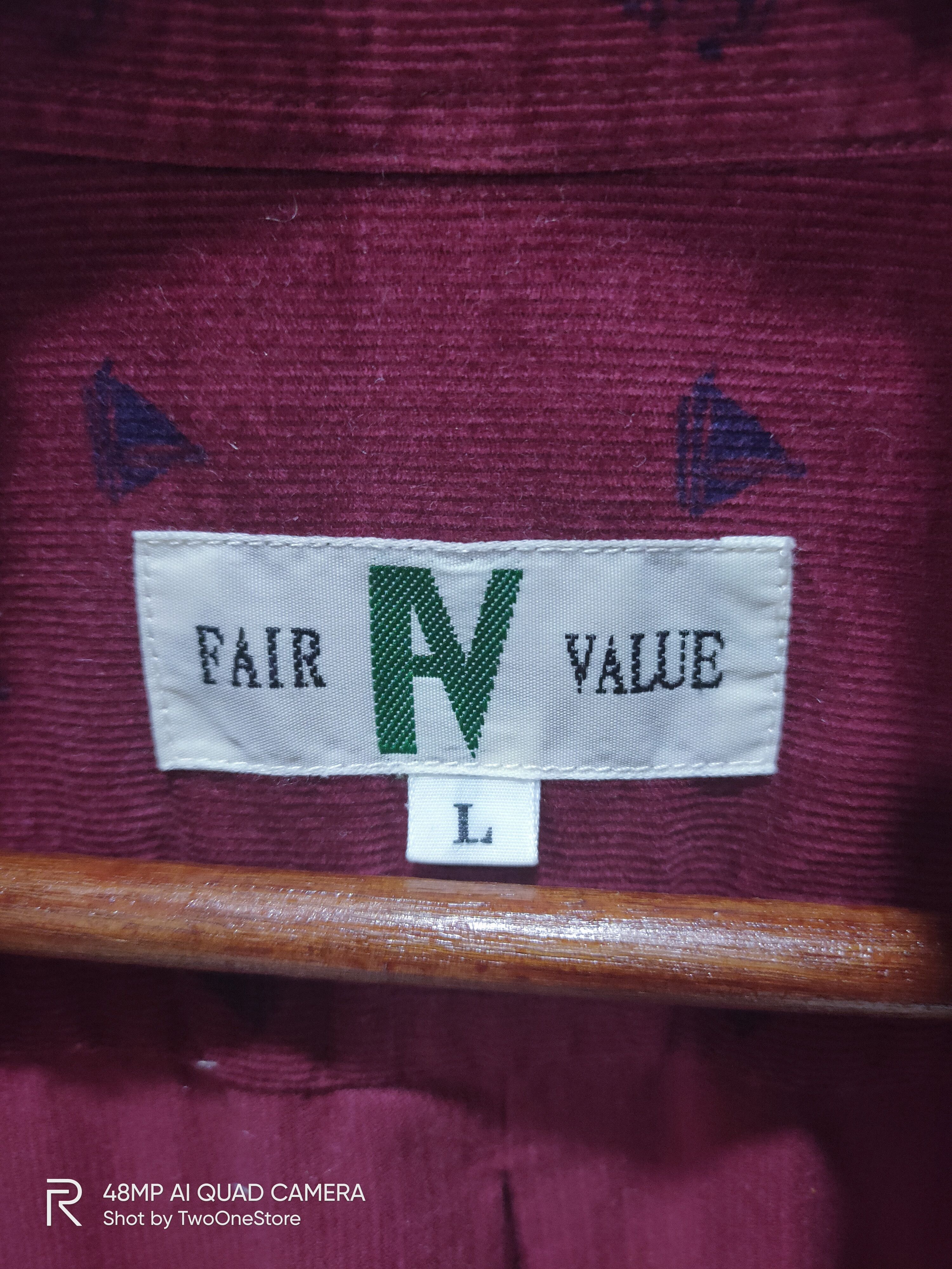 Flannel × Velvet Vintage FAIR VALUE Fullprint Monogram Corduroy Velvet Shirt Size US L / EU 52-54 / 3 - 8 Thumbnail