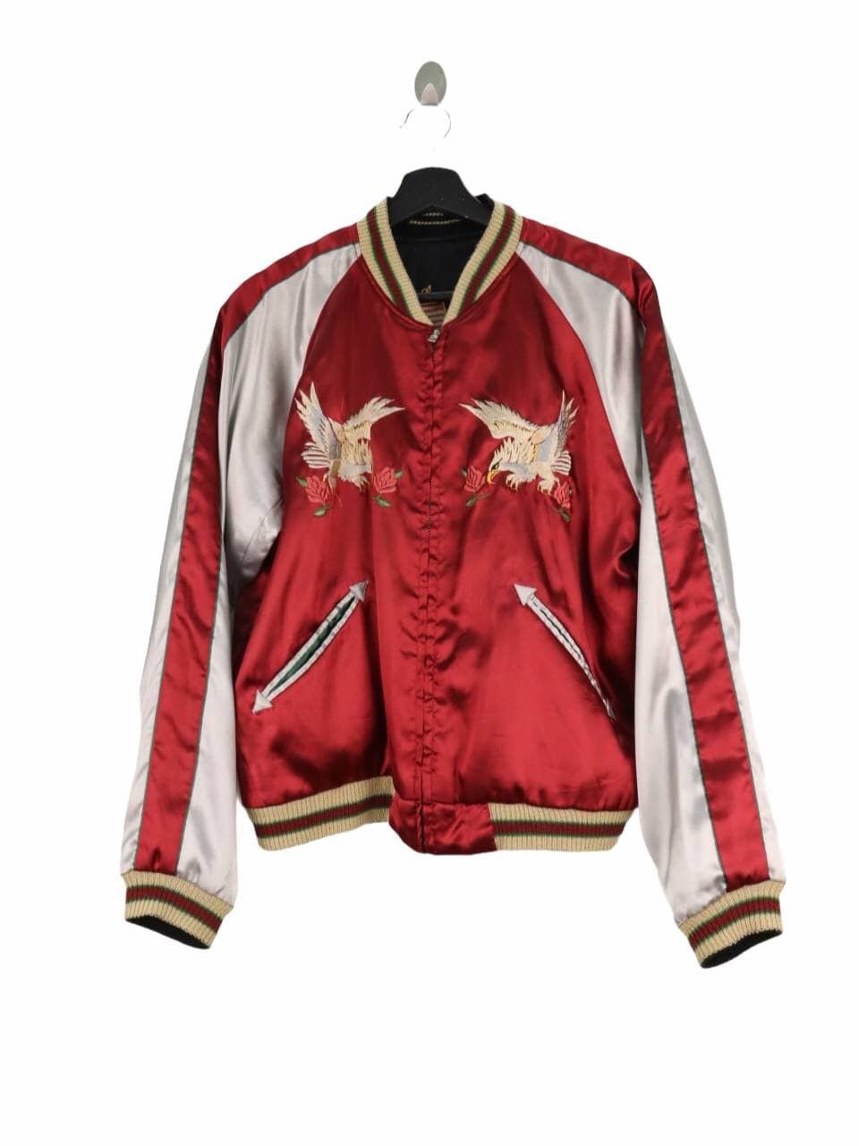 Tailor Toyo Vtg. Sukajan Reversible Tiger Snake Satin Embroidery F/S 08 Size US M / EU 48-50 / 2 - 6 Thumbnail