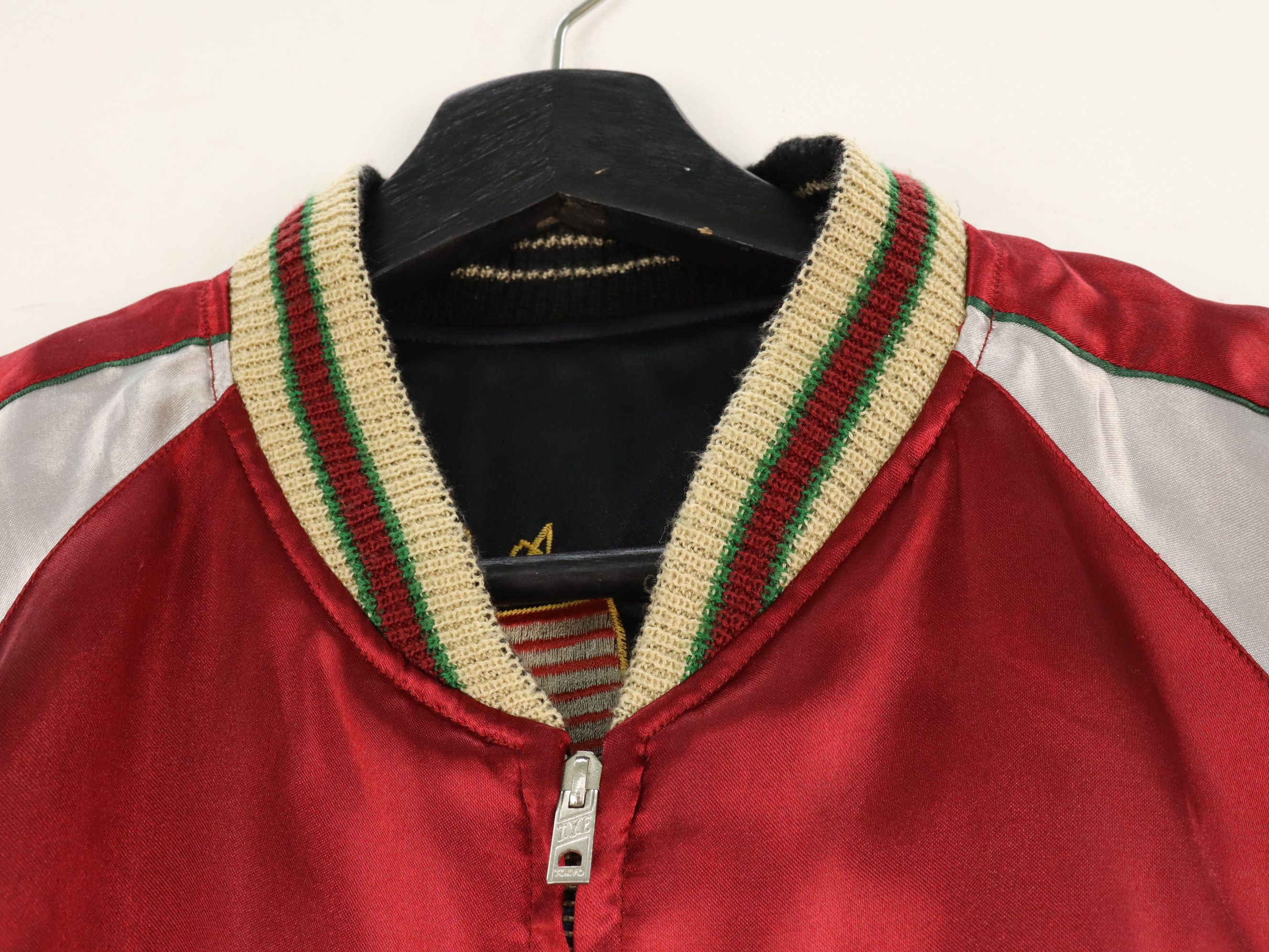 Tailor Toyo Vtg. Sukajan Reversible Tiger Snake Satin Embroidery F/S 08 Size US M / EU 48-50 / 2 - 23 Thumbnail