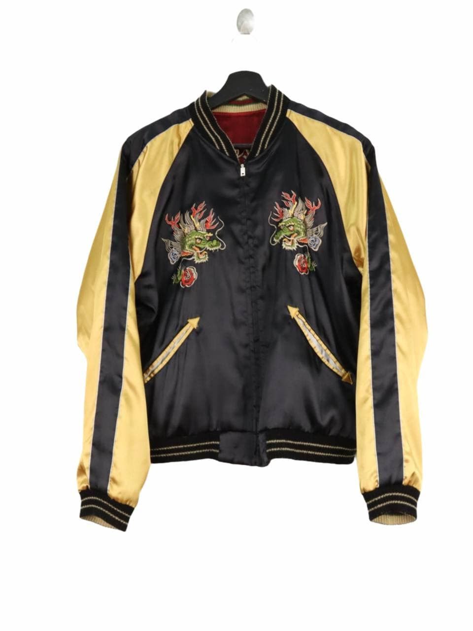 Tailor Toyo Vtg. Sukajan Reversible Tiger Snake Satin Embroidery F/S 08 Size US M / EU 48-50 / 2 - 7 Thumbnail