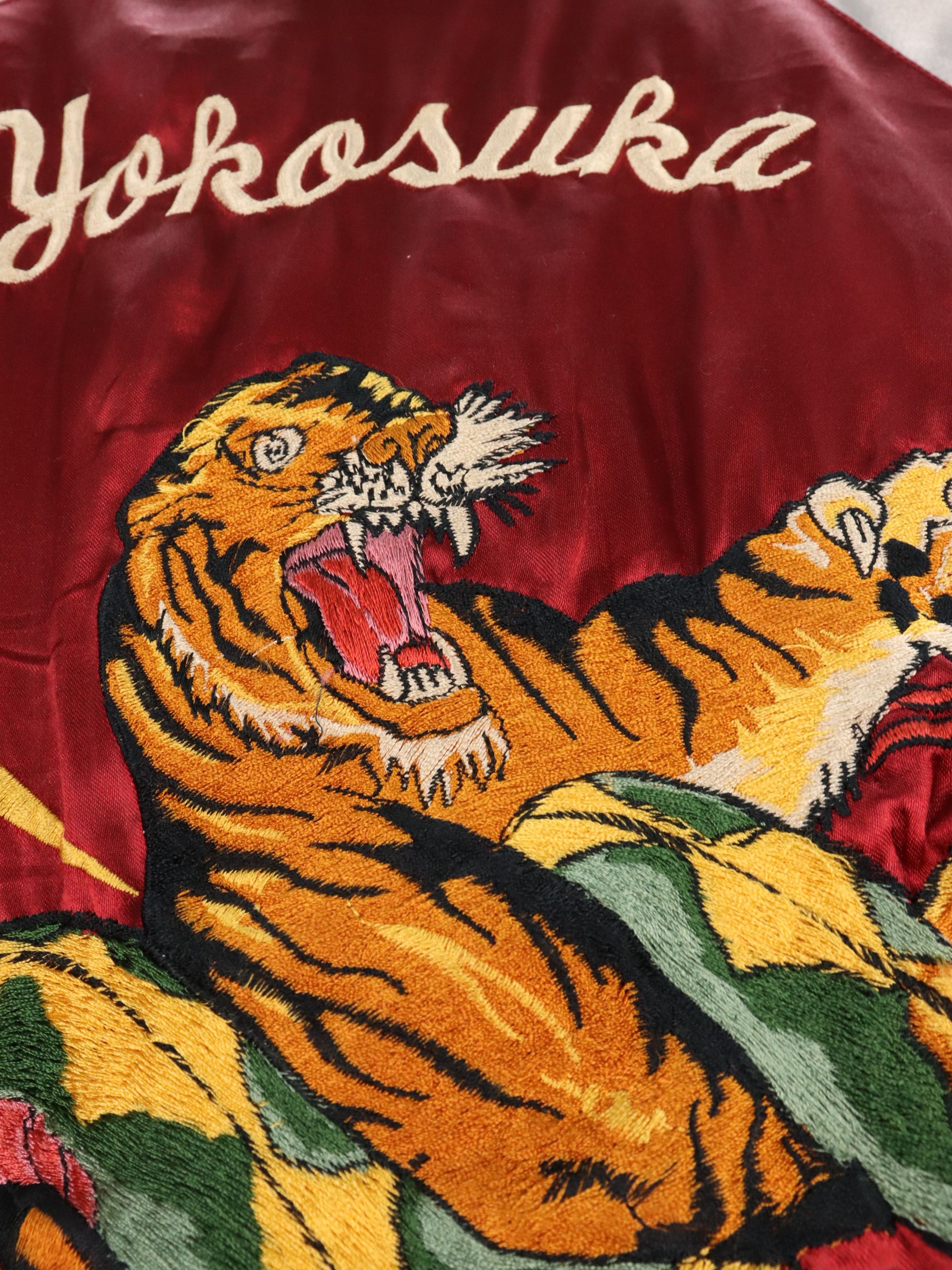 Tailor Toyo Vtg. Sukajan Reversible Tiger Snake Satin Embroidery F/S 08 Size US M / EU 48-50 / 2 - 19 Thumbnail
