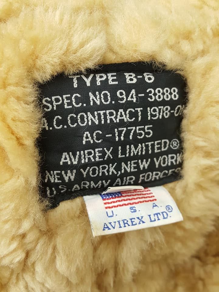 Avirex Vtg. Avirex B-6 Sheepskin USAAF Flight Bomber Leather Jkt Size US M / EU 48-50 / 2 - 18 Thumbnail