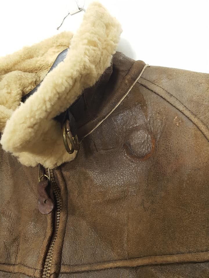 Avirex Vtg. Avirex B-6 Sheepskin USAAF Flight Bomber Leather Jkt Size US M / EU 48-50 / 2 - 7 Thumbnail
