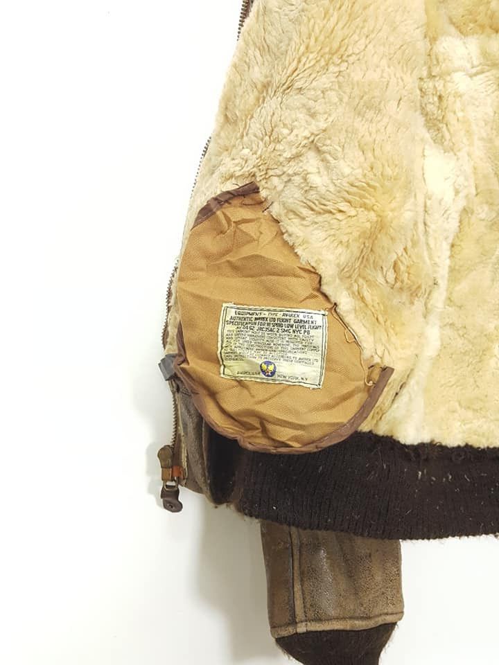 Avirex Vtg. Avirex B-6 Sheepskin USAAF Flight Bomber Leather Jkt Size US M / EU 48-50 / 2 - 14 Thumbnail