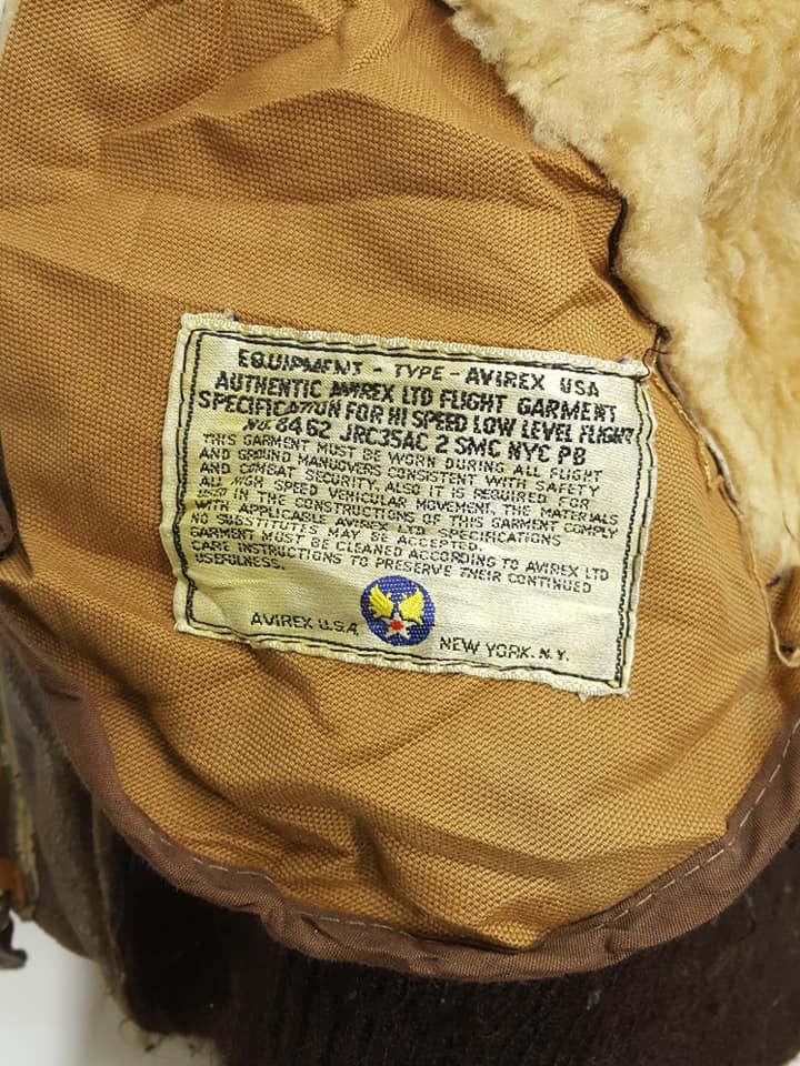 Avirex Vtg. Avirex B-6 Sheepskin USAAF Flight Bomber Leather Jkt Size US M / EU 48-50 / 2 - 15 Thumbnail