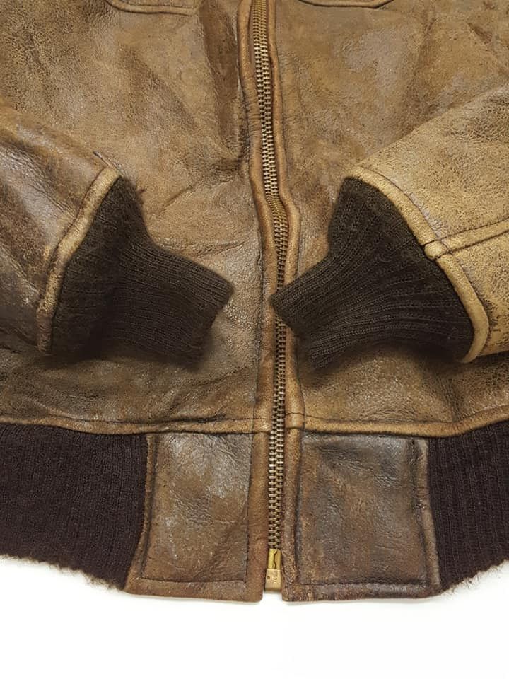 Avirex Vtg. Avirex B-6 Sheepskin USAAF Flight Bomber Leather Jkt Size US M / EU 48-50 / 2 - 9 Thumbnail