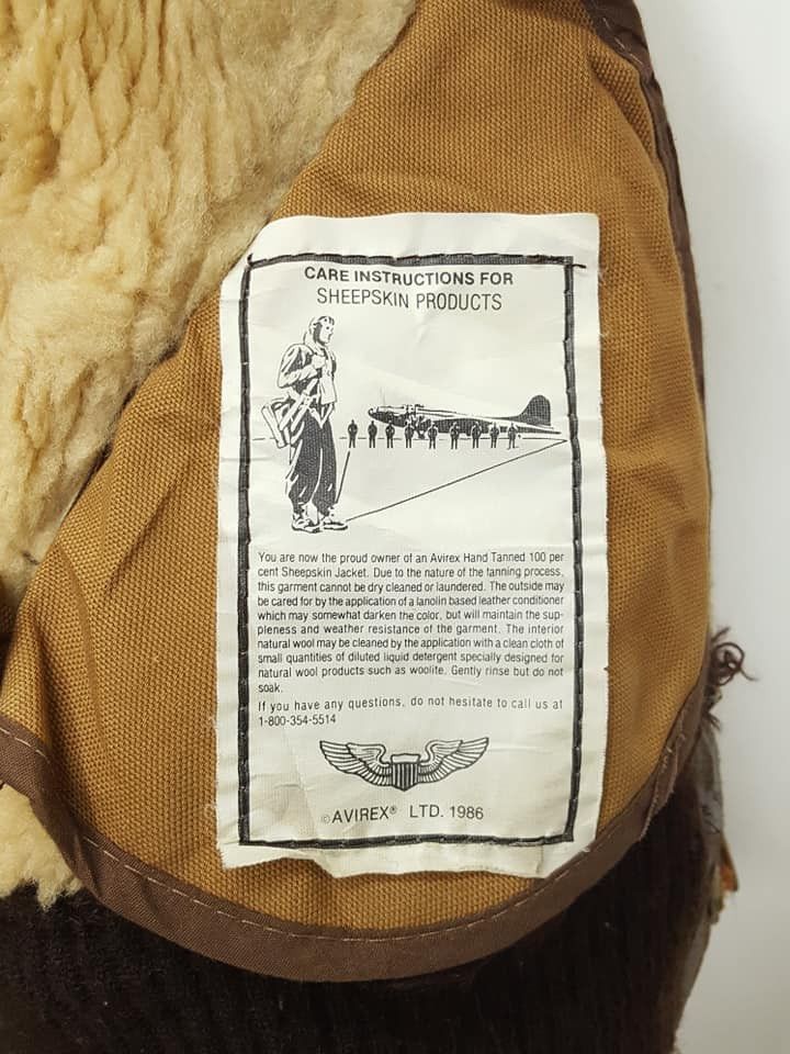 Avirex Vtg. Avirex B-6 Sheepskin USAAF Flight Bomber Leather Jkt Size US M / EU 48-50 / 2 - 17 Thumbnail