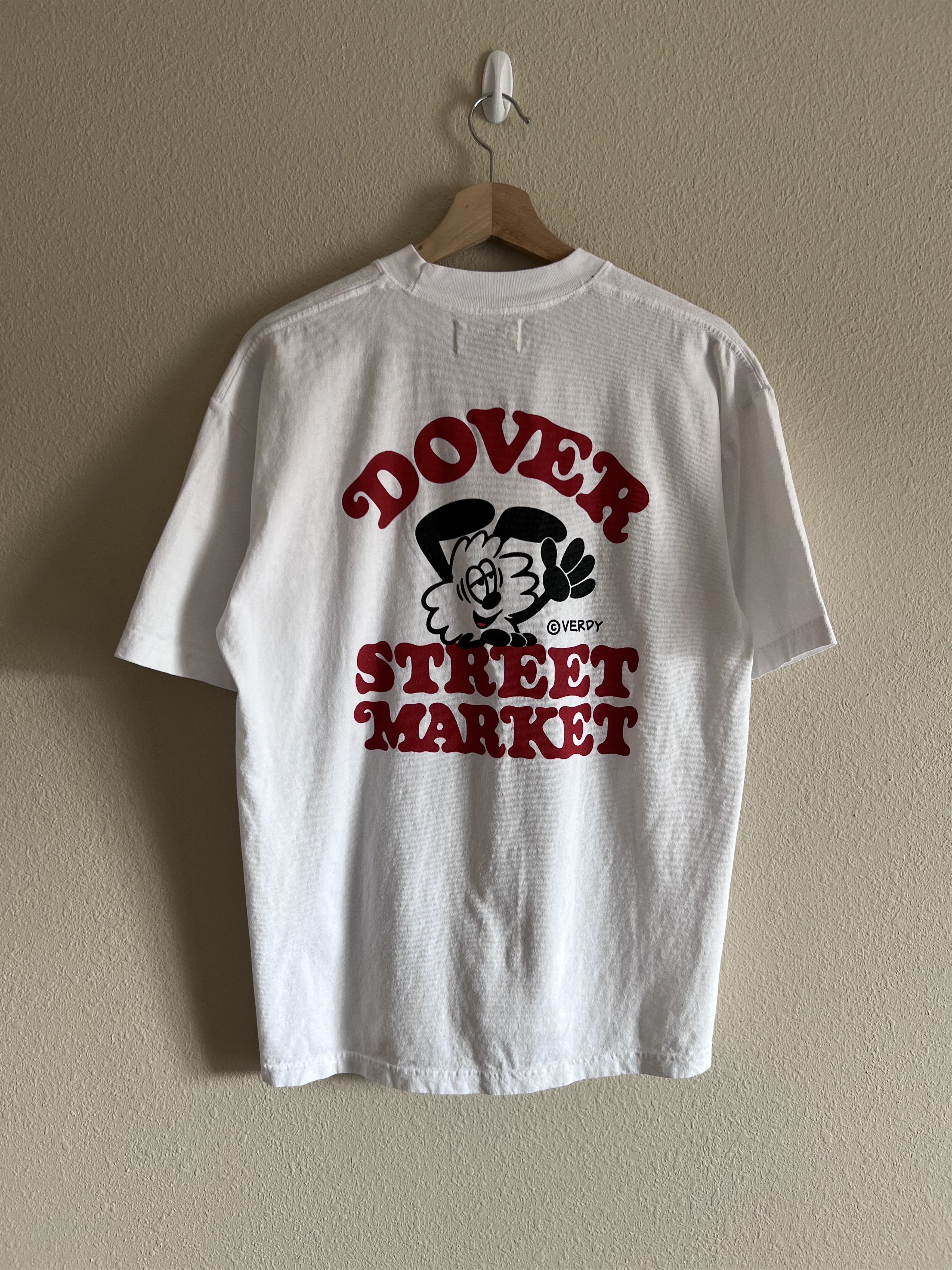 image of Verdy Dover Street Market London Tee White, Men's (Size Medium)