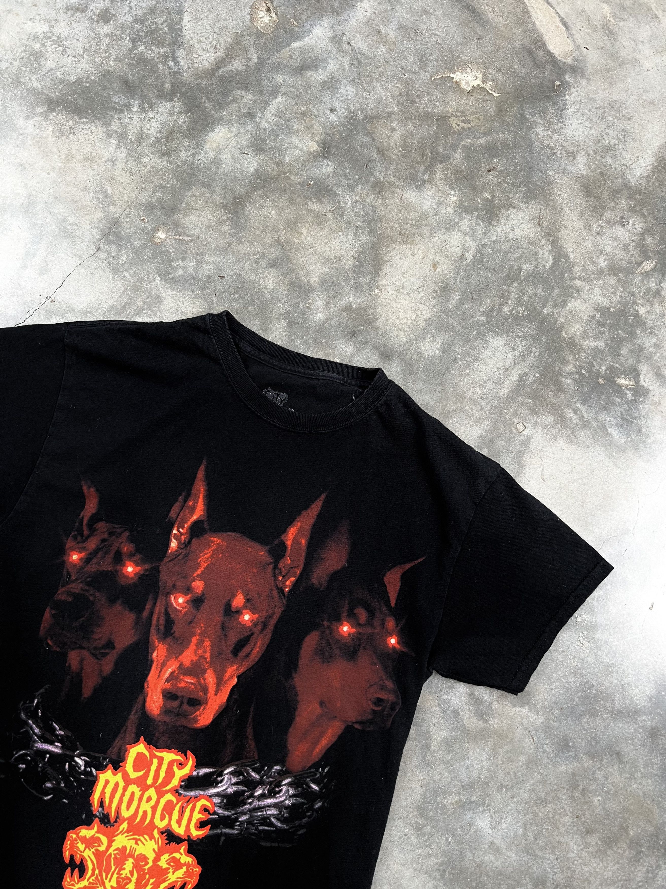 City Morgue Dobermann Dogs Tee Black Medium 🥣🧊❄️ FTP Fuck