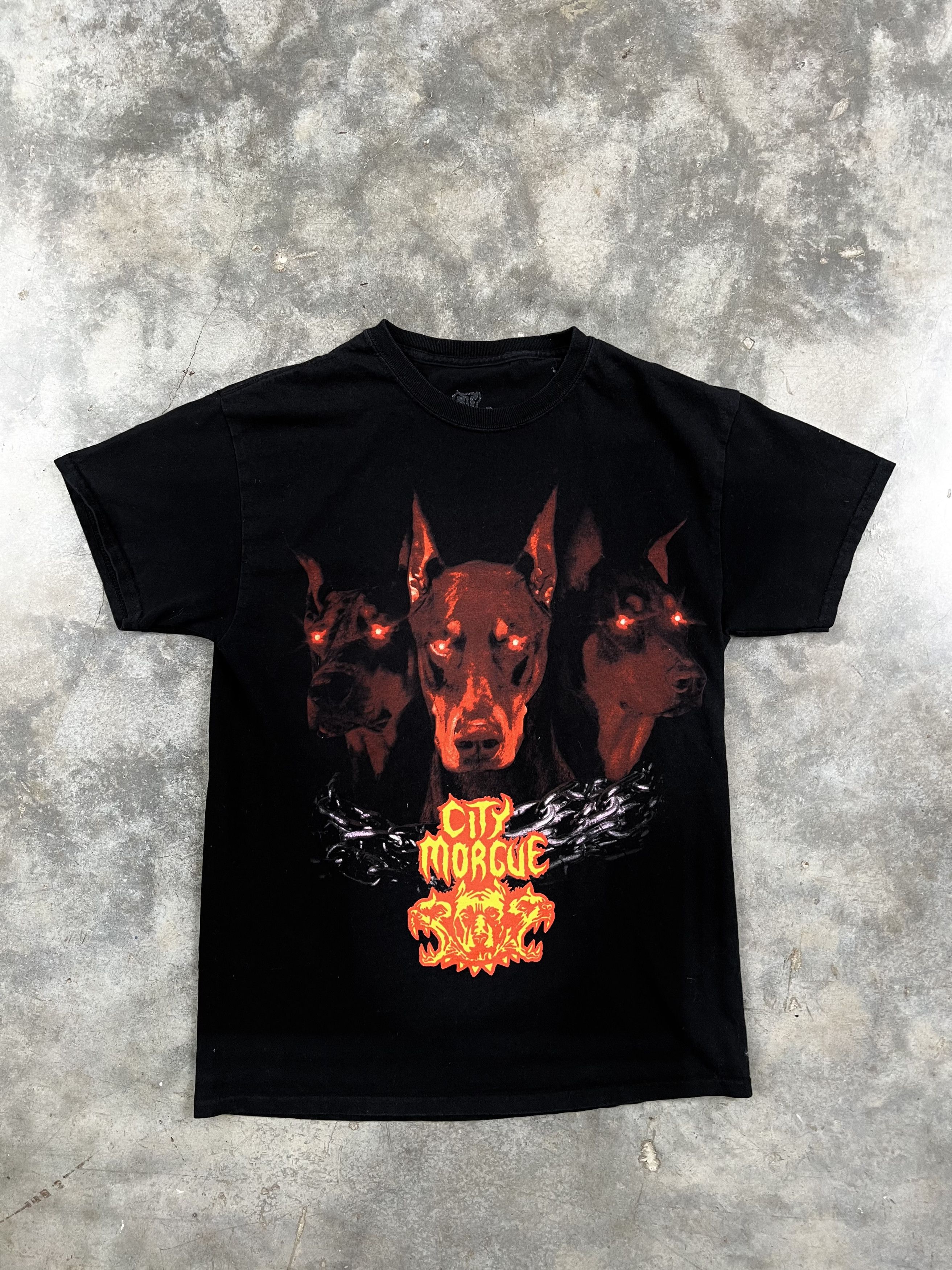 City Morgue Dobermann Dogs Tee Black Medium 🥣🧊❄️ FTP Fuck