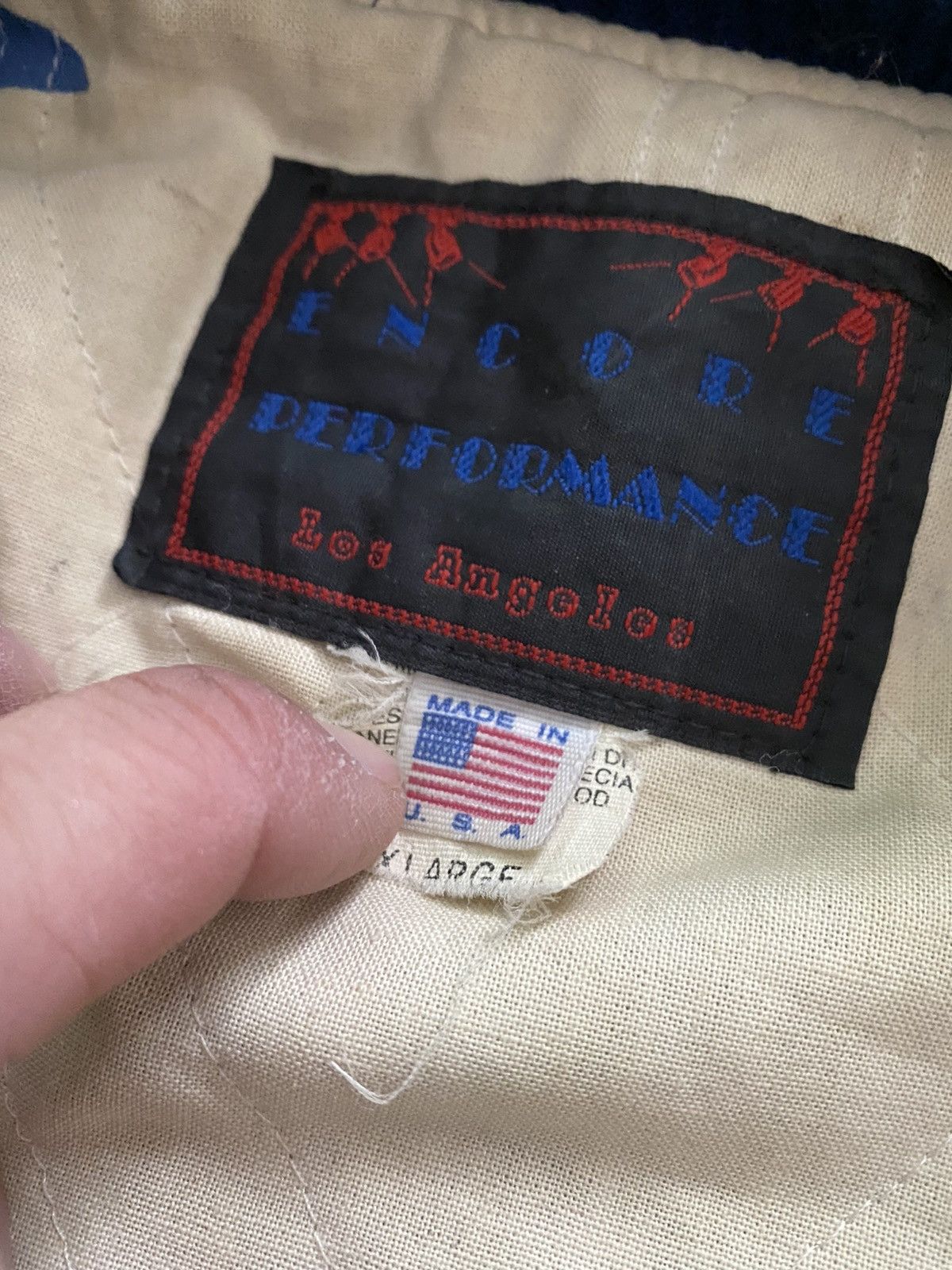 Vintage Vintage In & Out Burger Letterman Varsity Jacket made in USA Size US XL / EU 56 / 4 - 11 Thumbnail
