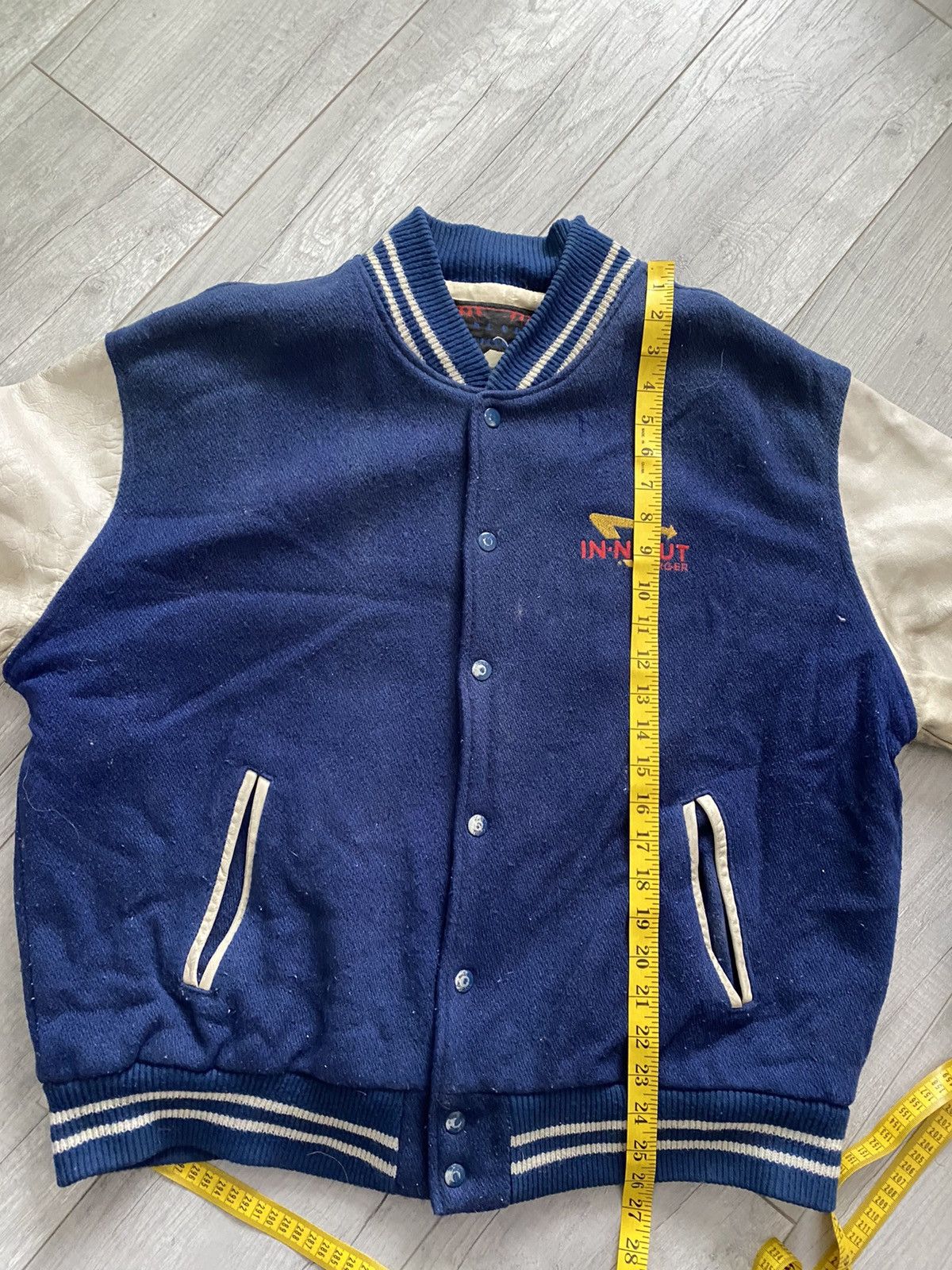 Vintage Vintage In & Out Burger Letterman Varsity Jacket made in USA Size US XL / EU 56 / 4 - 14 Thumbnail