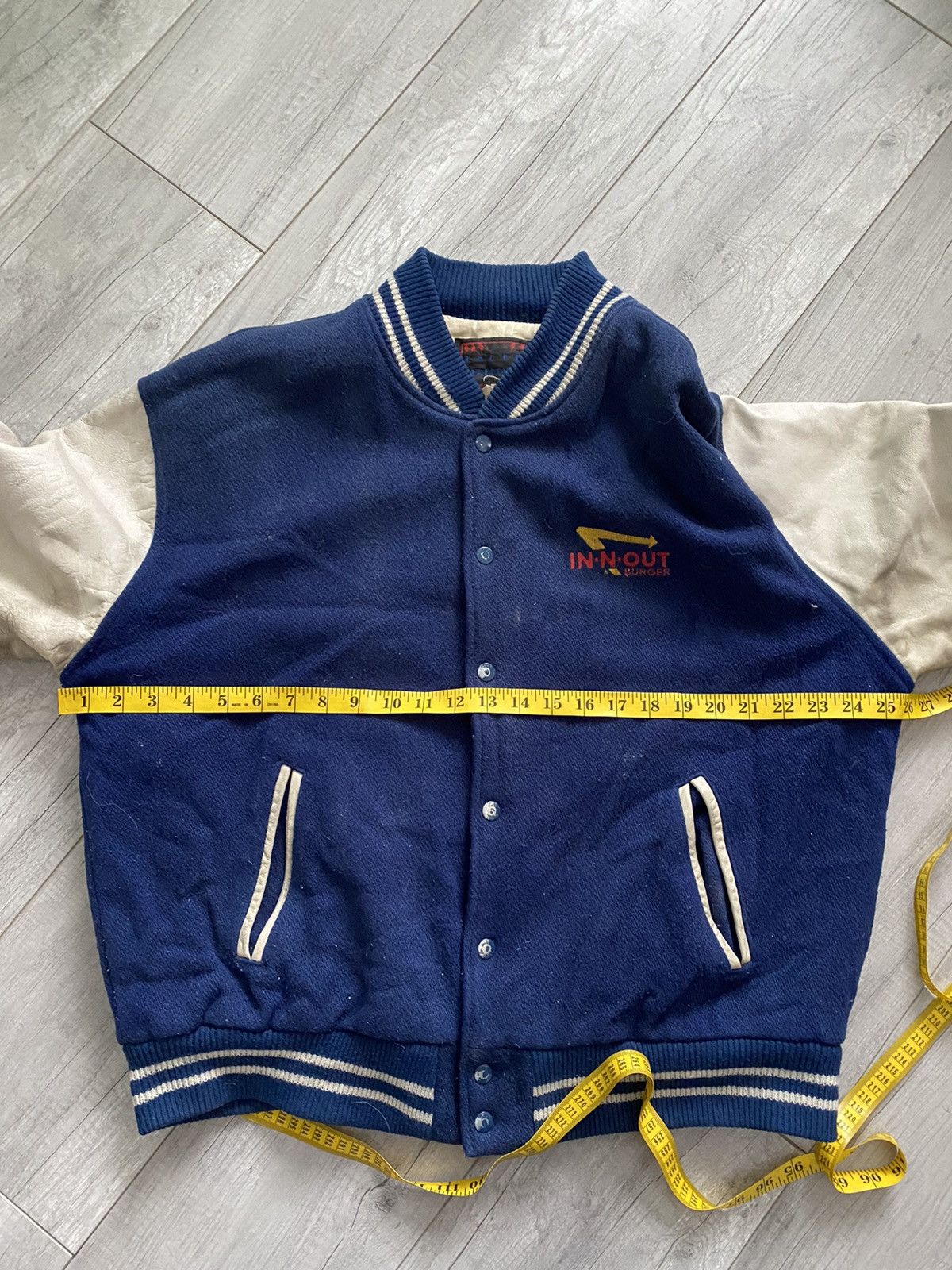 Vintage Vintage In & Out Burger Letterman Varsity Jacket made in USA Size US XL / EU 56 / 4 - 12 Thumbnail