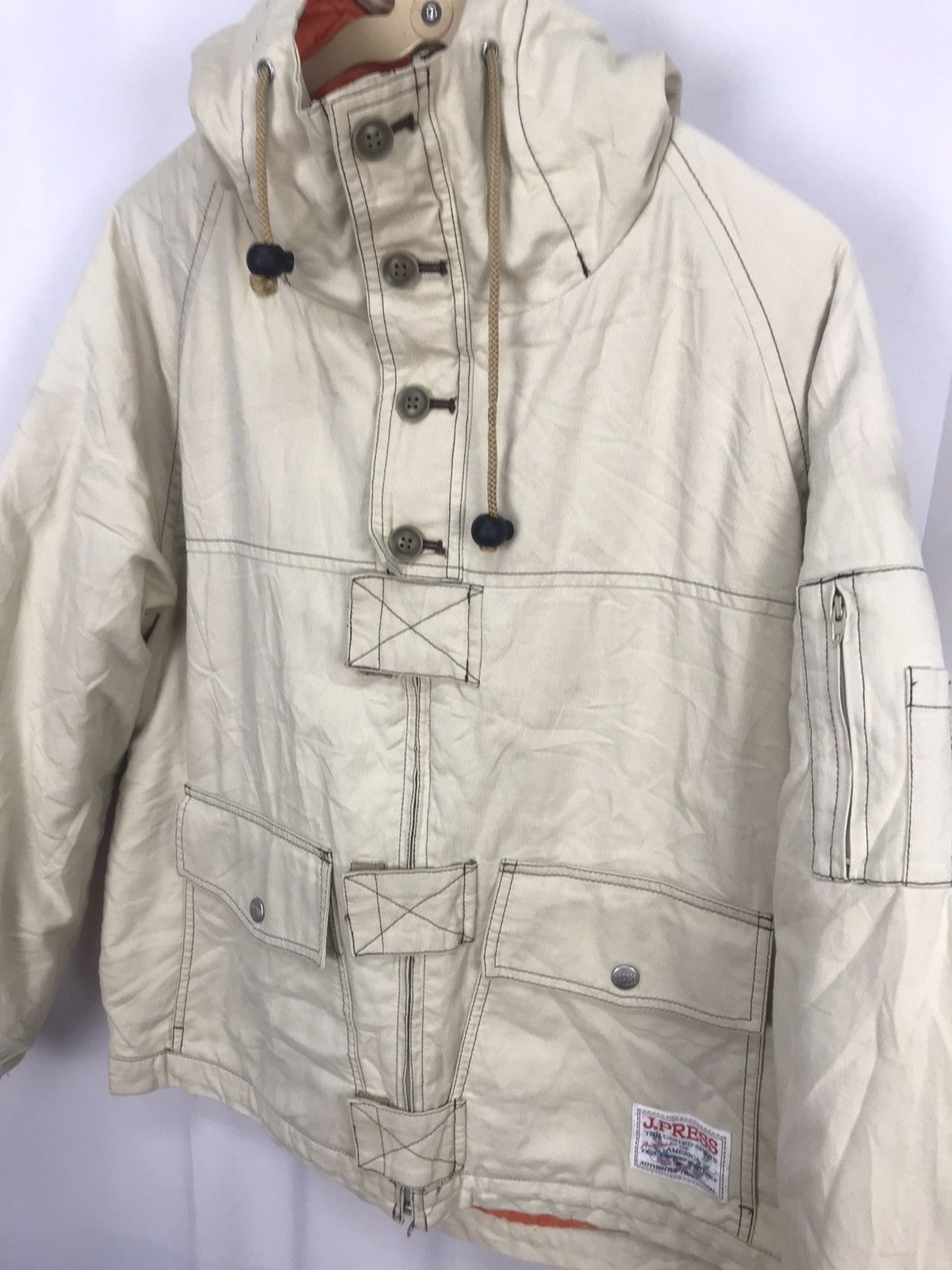 Vintage J.press half button jacket with hoodie Size US M / EU 48-50 / 2 - 8 Thumbnail