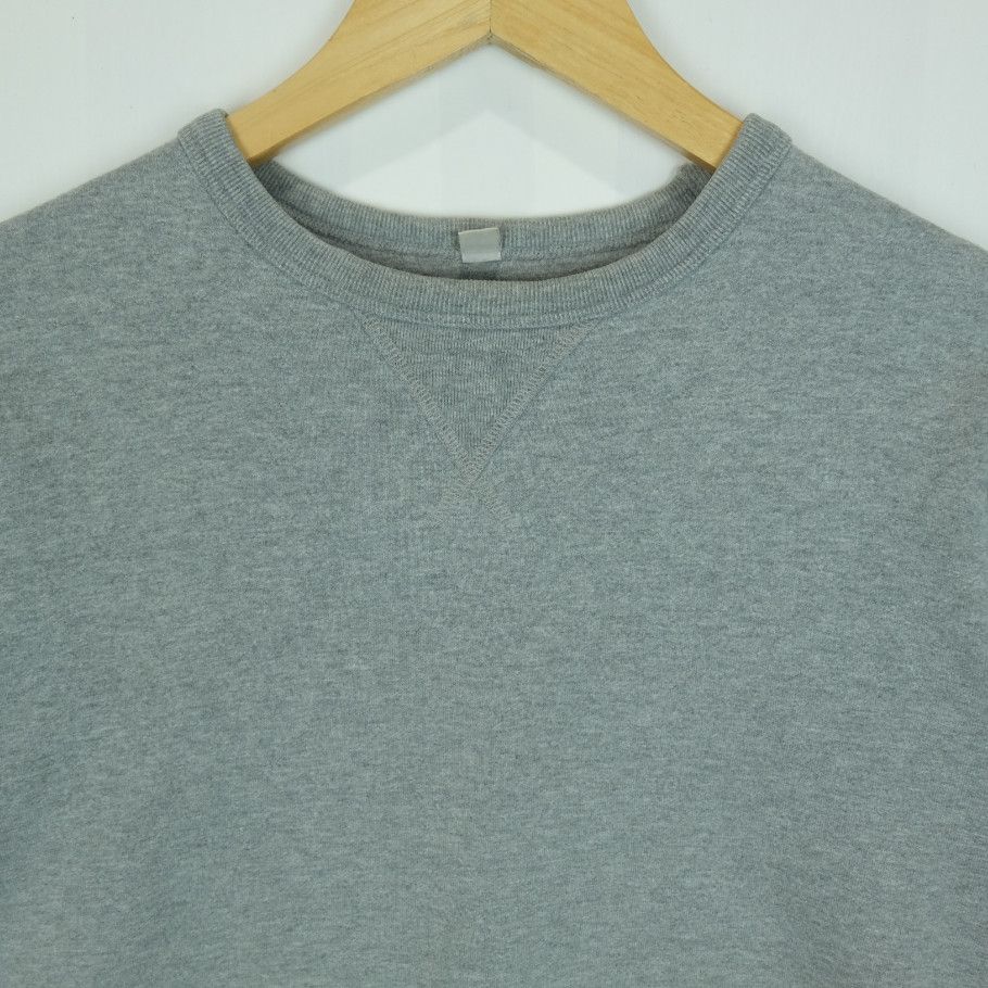 Japanese Brand Vintage 90's UNIQLO Grey Plain Sweatshirts Jumper Size M / US 6-8 / IT 42-44 - 3 Thumbnail