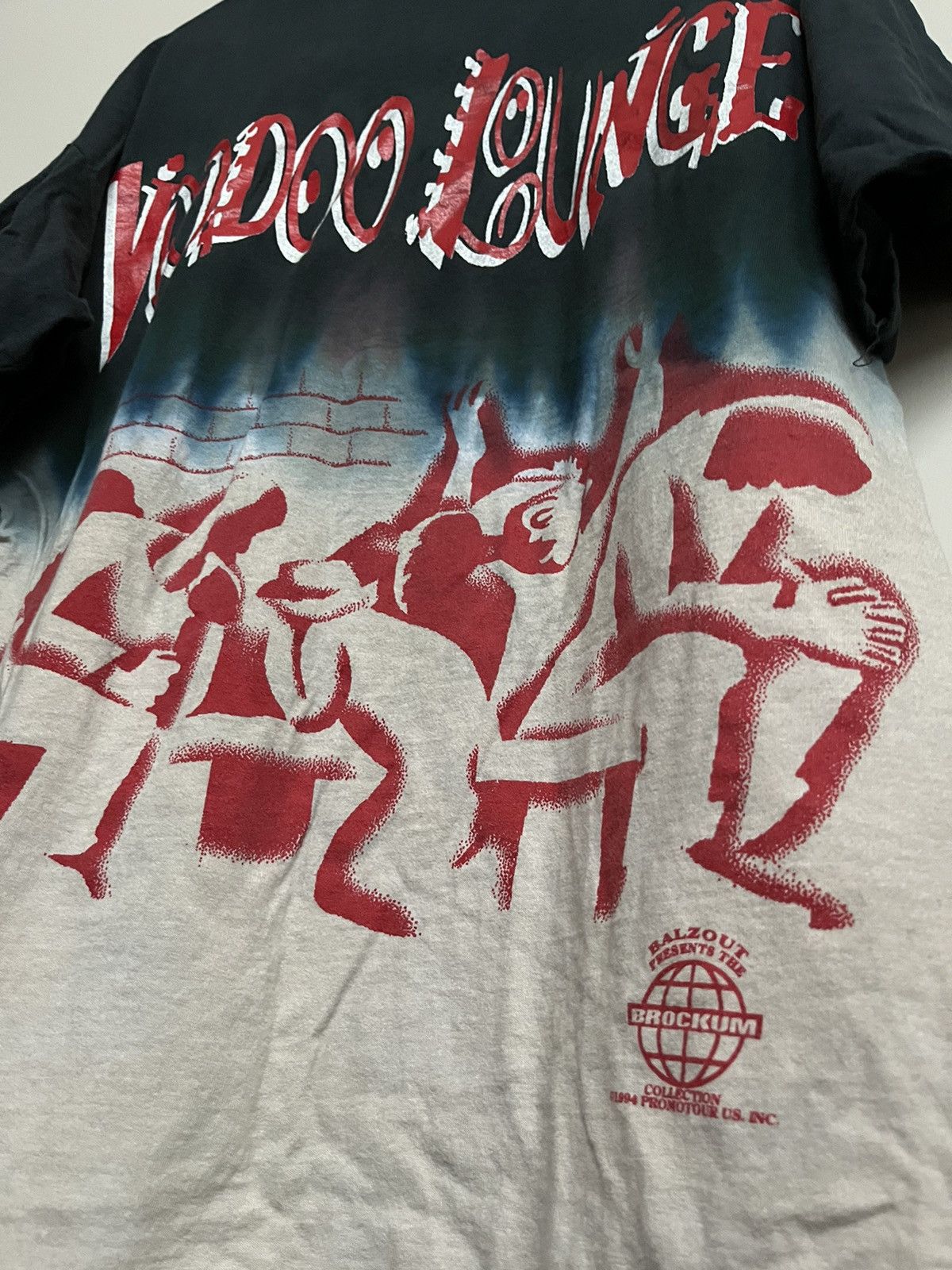 Band Tees × Vintage VINTAGE 1994 Rolling Stones Voodoo Lounge Tie Dye Shirt Size US XL / EU 56 / 4 - 2 Thumbnail