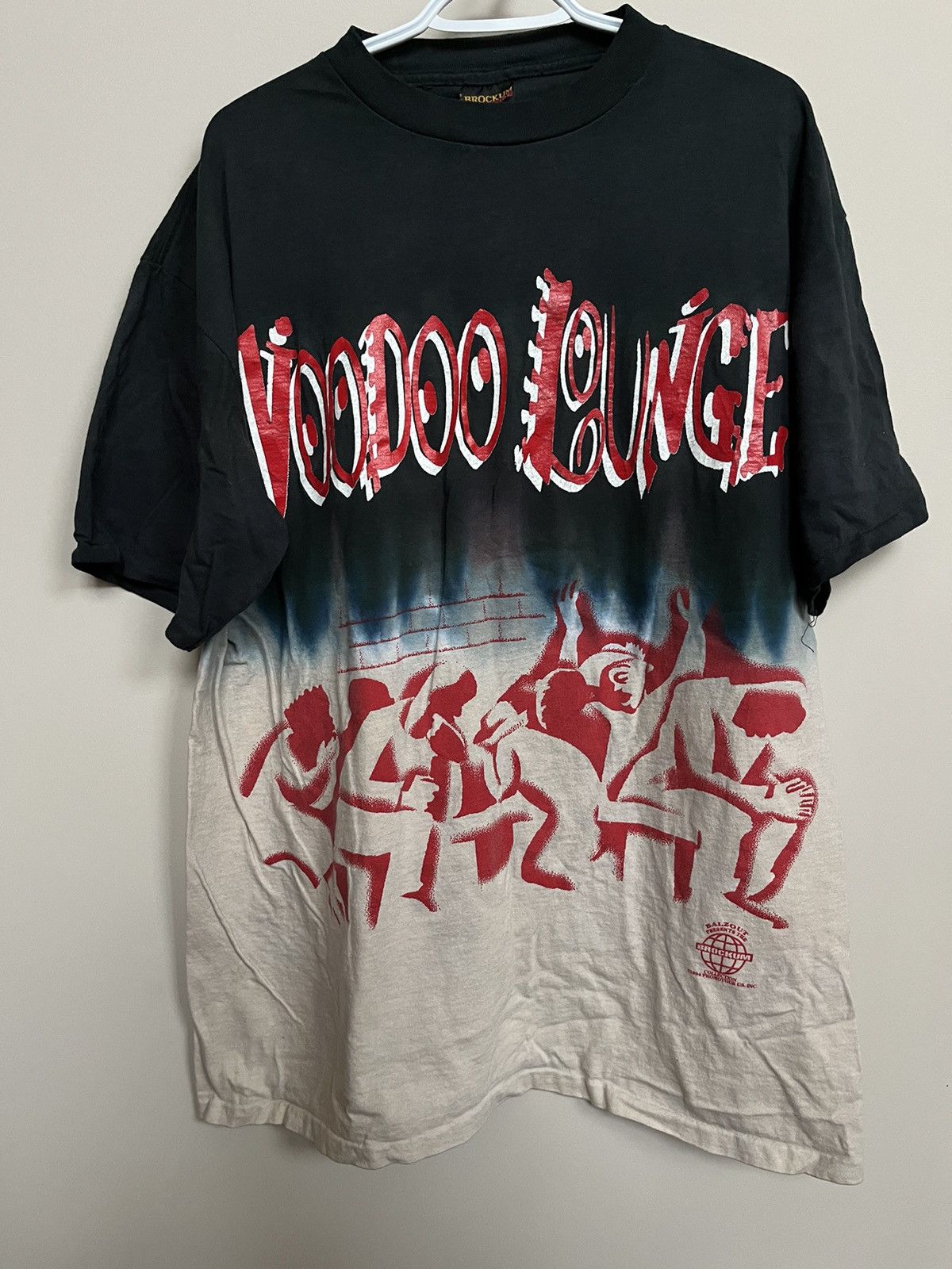 Band Tees × Vintage VINTAGE 1994 Rolling Stones Voodoo Lounge Tie Dye Shirt Size US XL / EU 56 / 4 - 1 Thumbnail