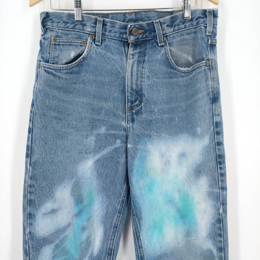 Carhartt × Vintage Vintage Carhartt Custom Hand Painted Bleached Work Denim Size US 33 - 2 Thumbnail