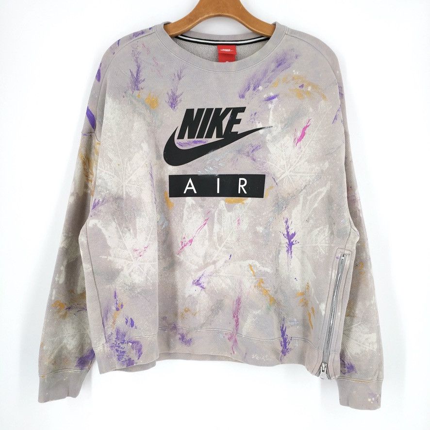 Nike Nike Air Custom Painted Hand Bleached Fleece Sweatshirt Size US M / EU 48-50 / 2 - 1 Thumbnail