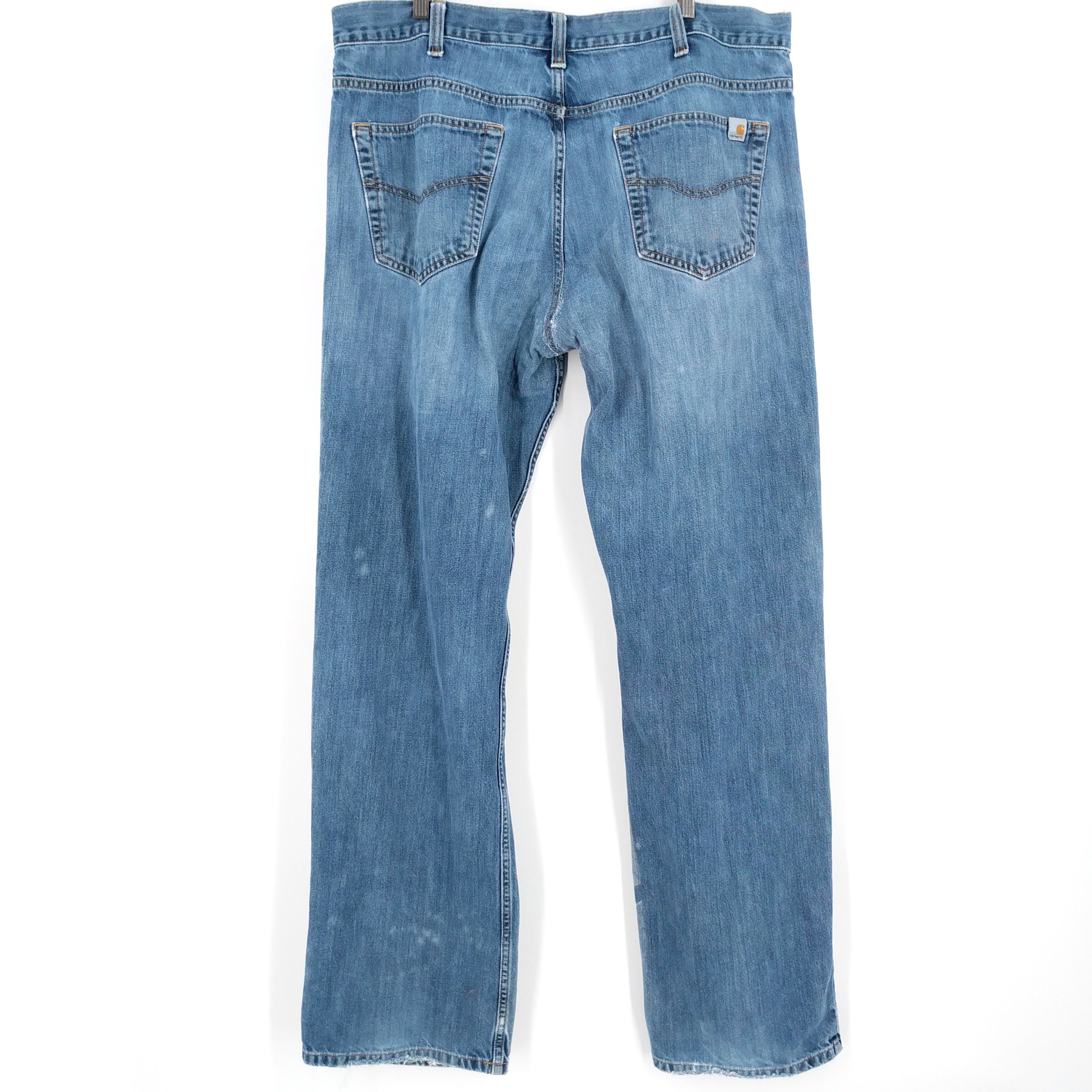 Carhartt Carhartt Custom Bleached Distressed Painter Denim Jeans 38 Size US 38 / EU 54 - 5 Thumbnail