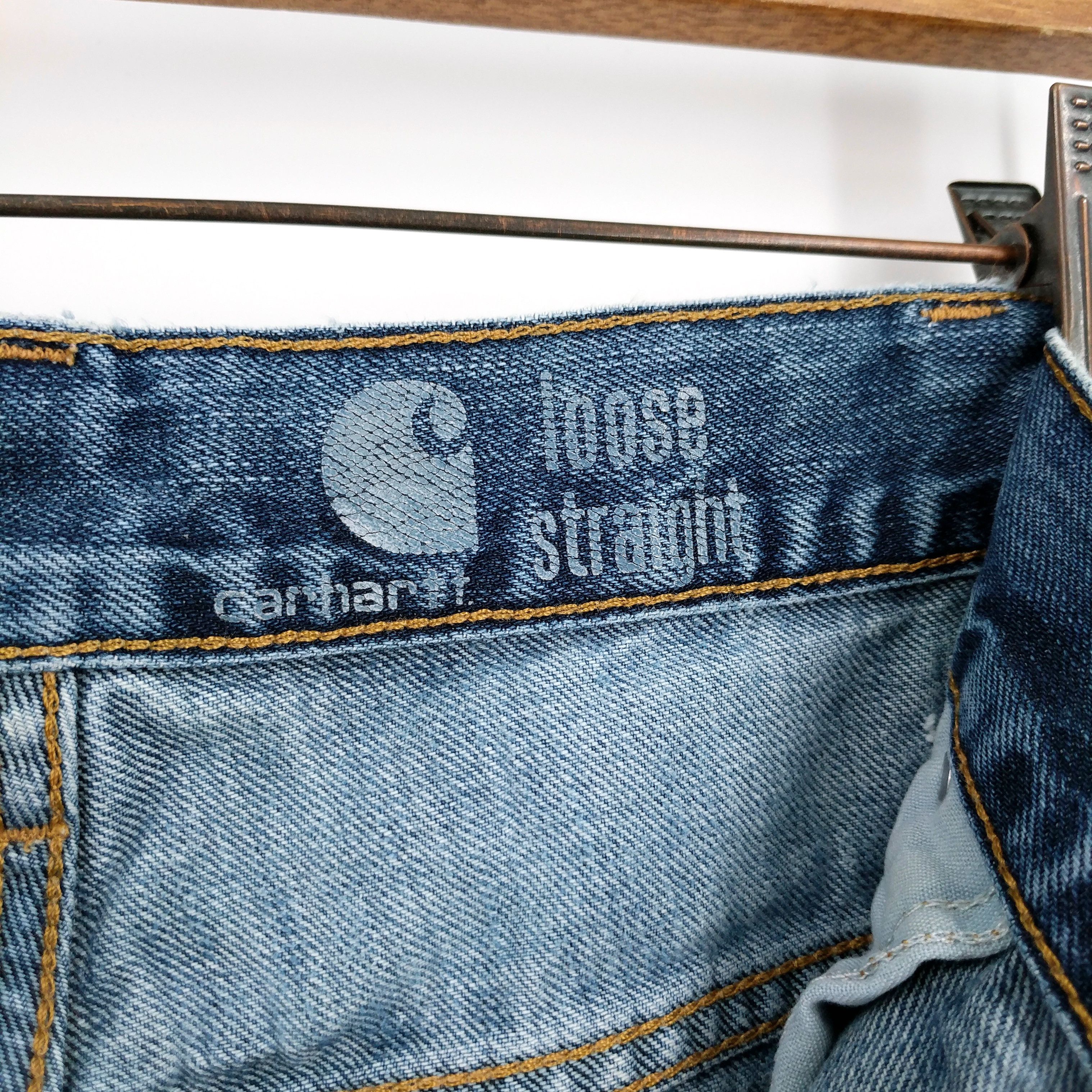 Carhartt Carhartt Custom Bleached Distressed Painter Denim Jeans 38 Size US 38 / EU 54 - 9 Thumbnail