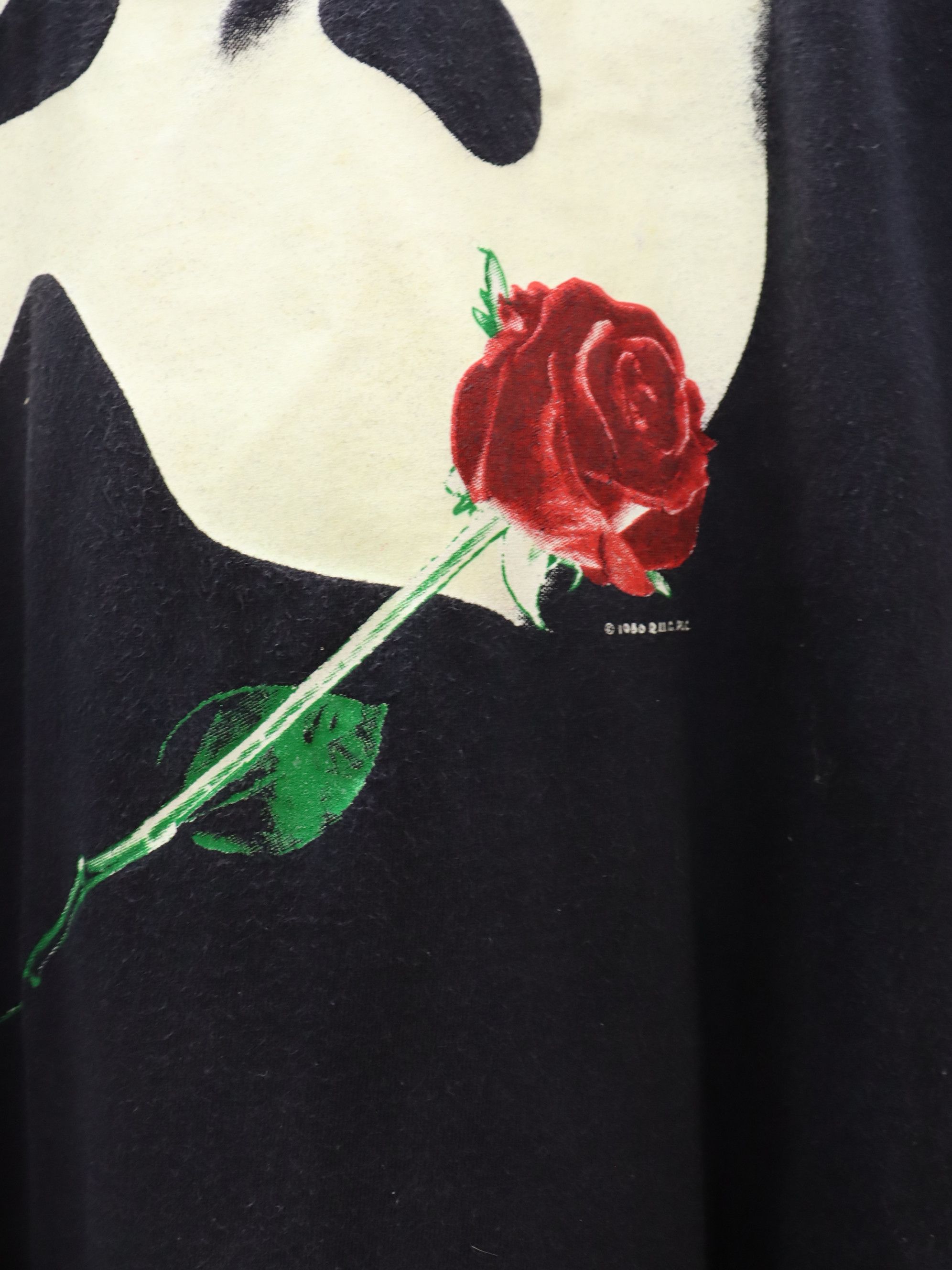 Vintage Vtg. 80's Phantom of the Opera Mask Rose Big Spellout Shirt Size US XL / EU 56 / 4 - 5 Thumbnail