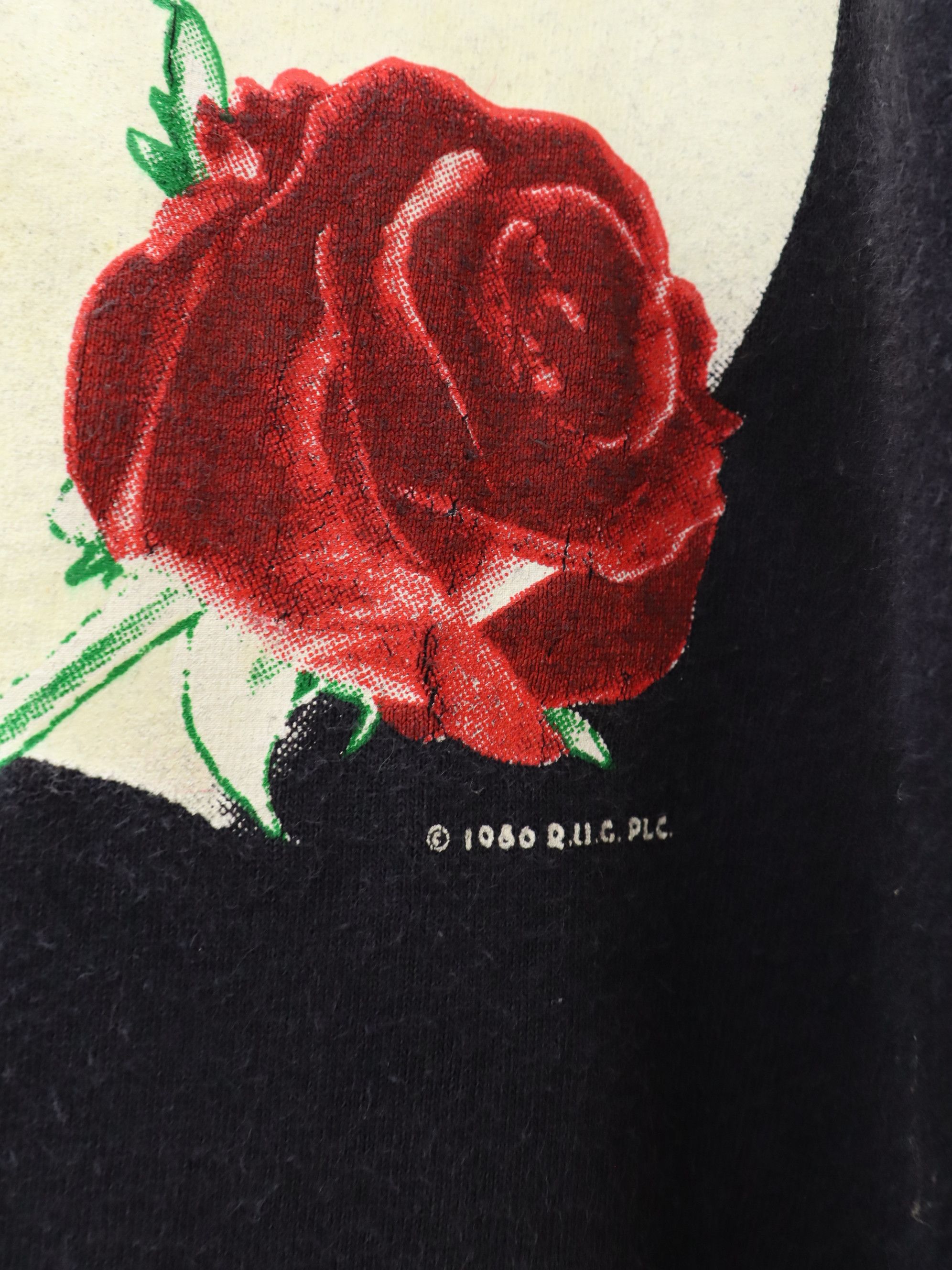 Vintage Vtg. 80's Phantom of the Opera Mask Rose Big Spellout Shirt Size US XL / EU 56 / 4 - 6 Thumbnail