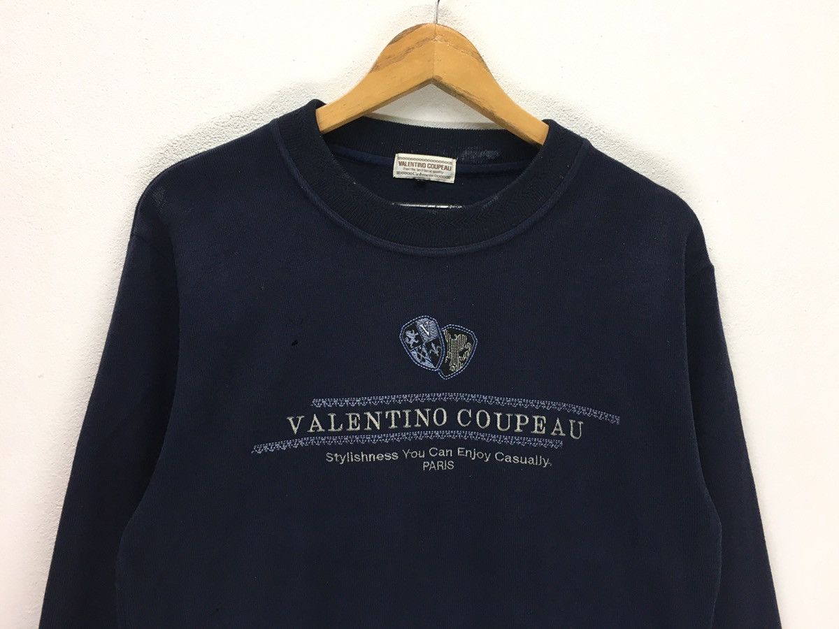 Designer × Valentino Vintage Valentino Coupeau Big Logo Sweatshirt Size US M / EU 48-50 / 2 - 2 Thumbnail