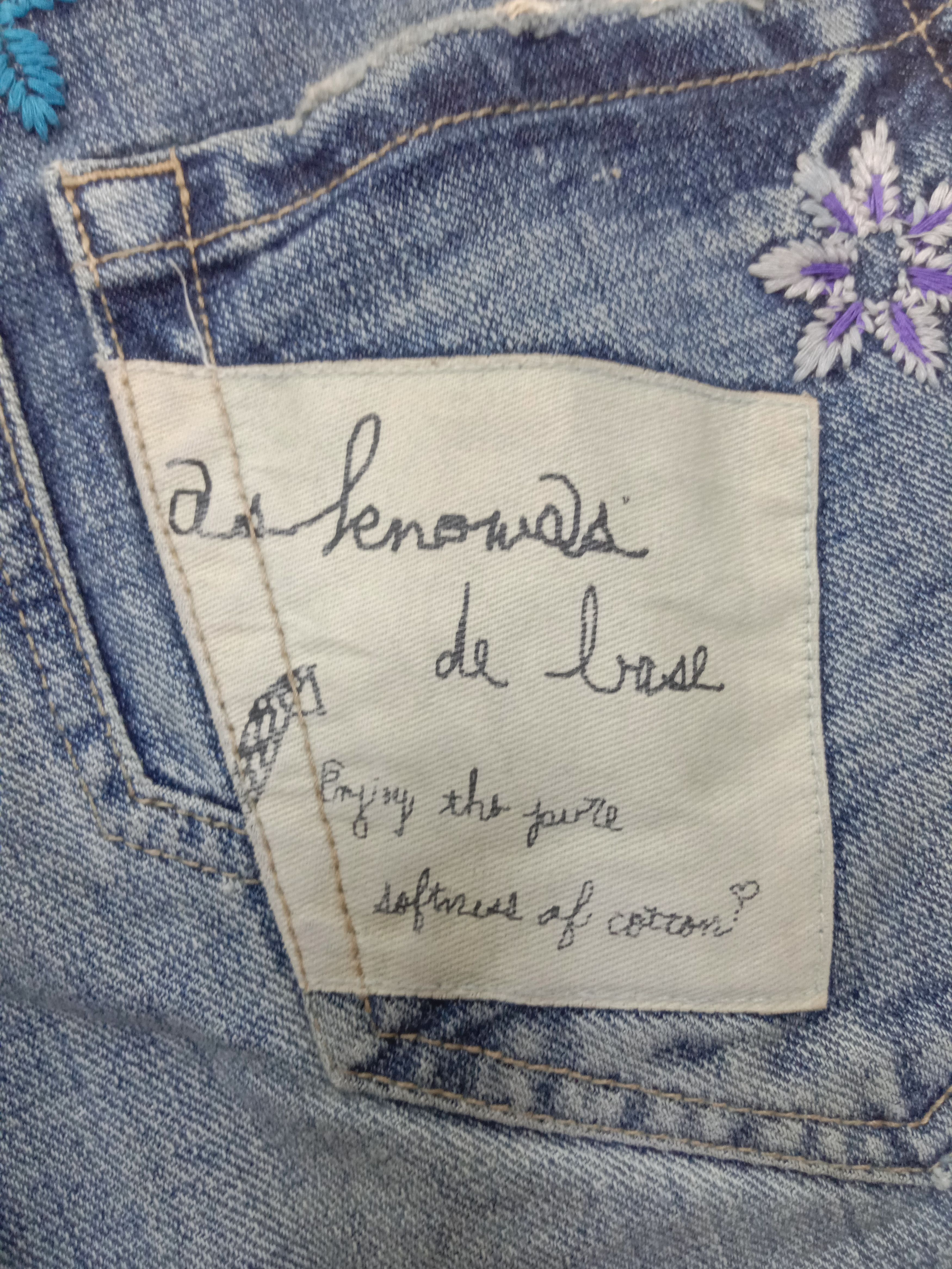 Japanese Brand Vintage Art Embroidery Butterfly Jeans Size US 32 / EU 48 - 11 Thumbnail