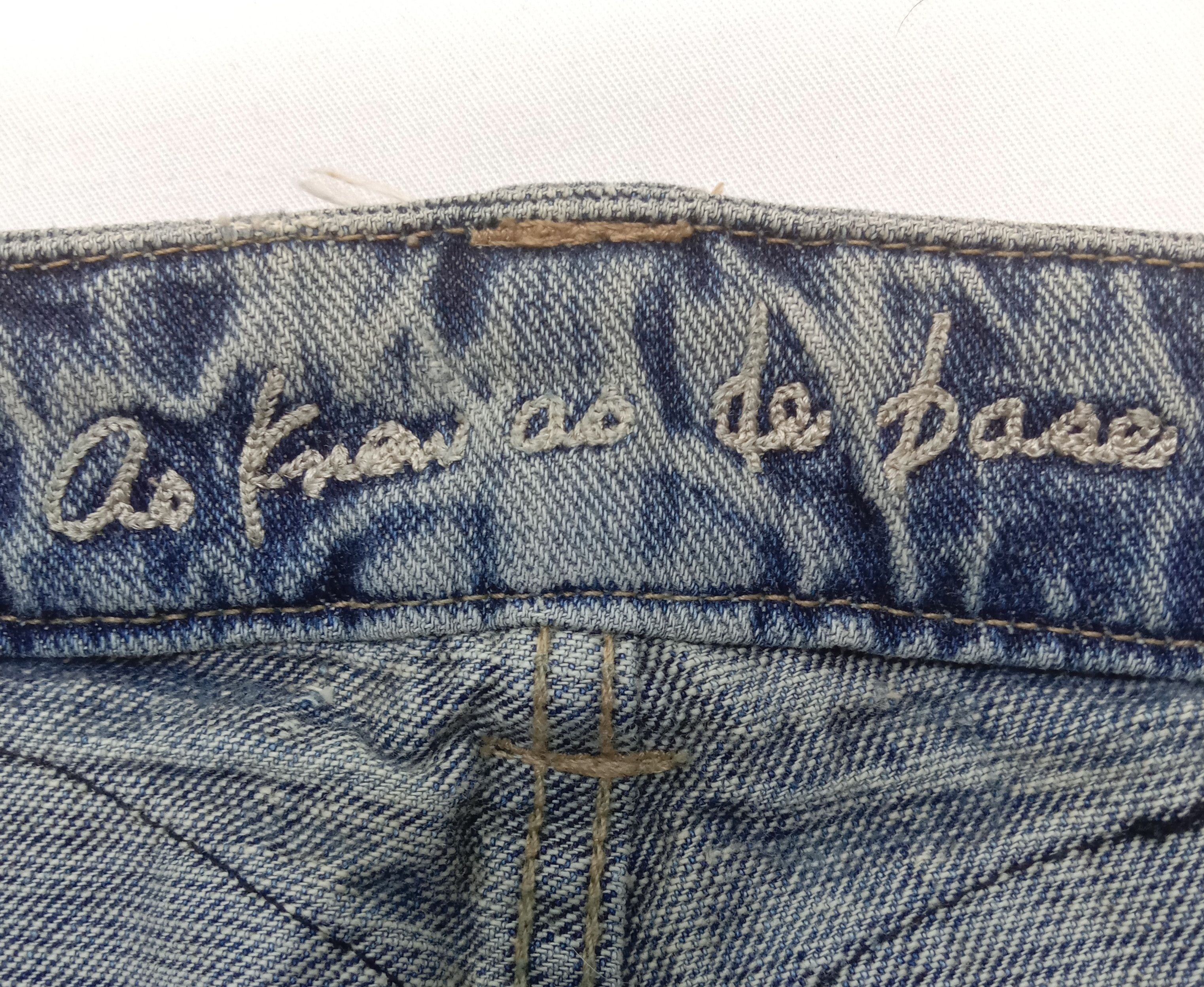 Japanese Brand Vintage Art Embroidery Butterfly Jeans Size US 32 / EU 48 - 17 Thumbnail
