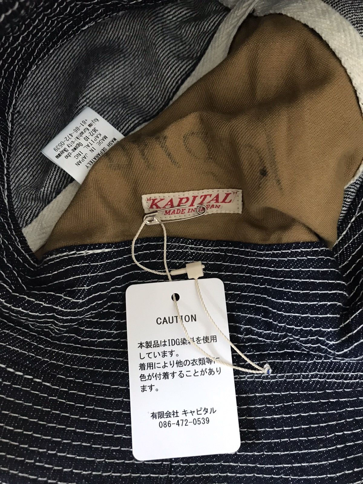 Kapital × Kapital Kountry KAPITAL 12oz Old Man and Umi (The sea) Bucket Hat- Indigo Size ONE SIZE - 7 Thumbnail