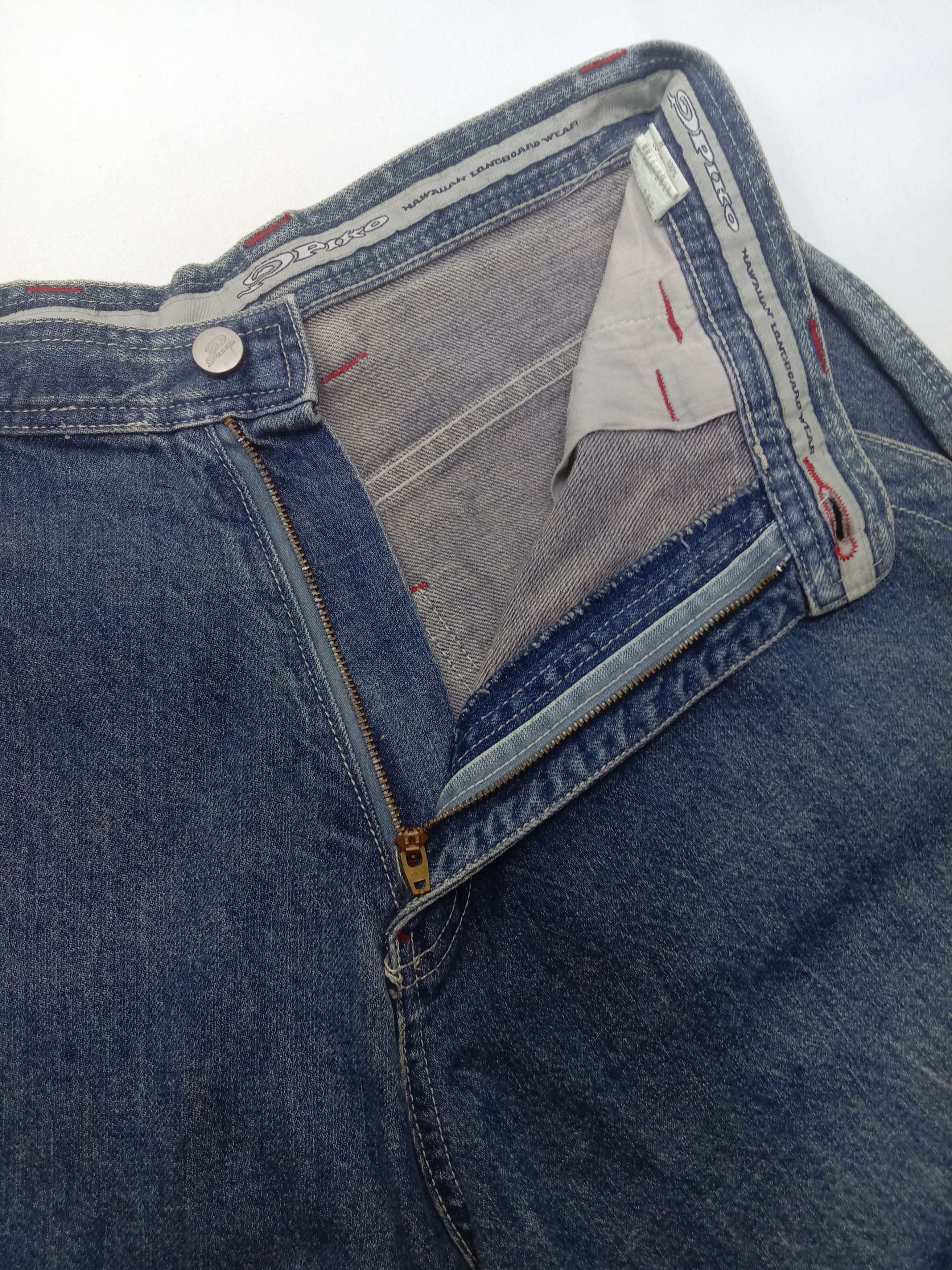 Japanese Brand Vintage Piko Hawaiian Multi Pocket Cargo Baggy Jeans Size US 30 / EU 46 - 11 Thumbnail