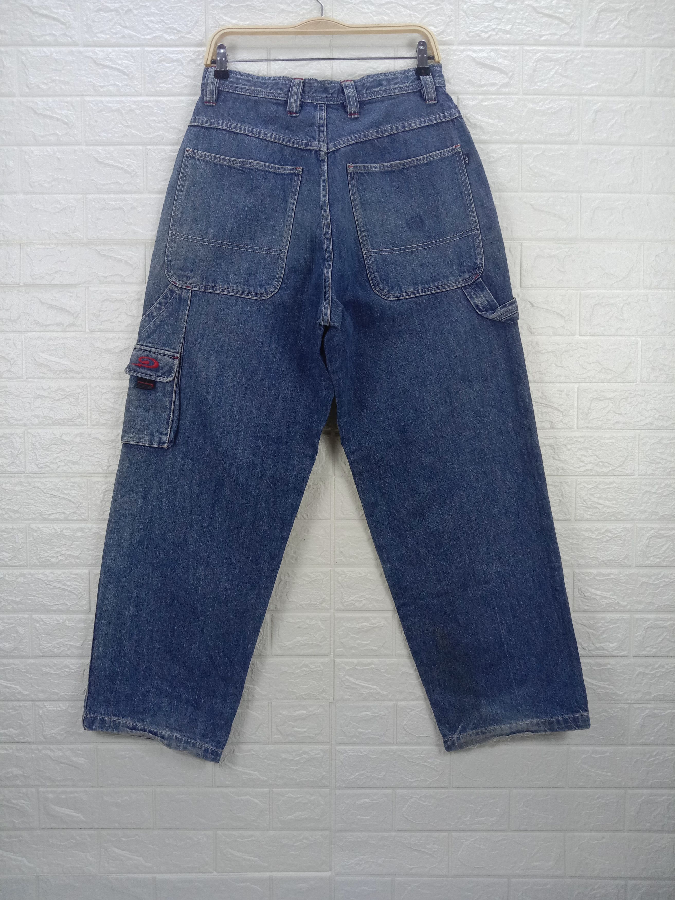 Japanese Brand Vintage Piko Hawaiian Multi Pocket Cargo Baggy Jeans Size US 30 / EU 46 - 5 Thumbnail