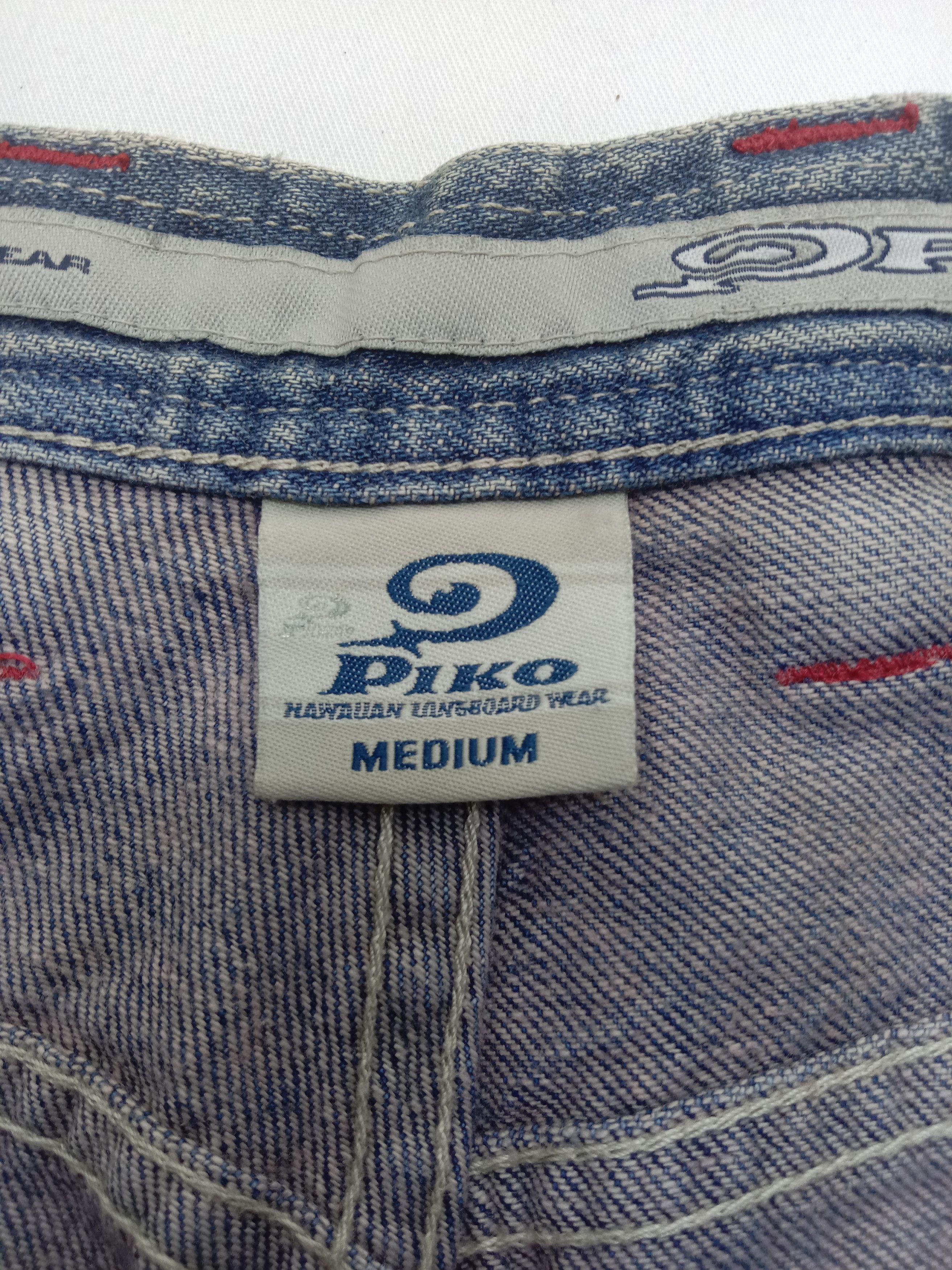 Japanese Brand Vintage Piko Hawaiian Multi Pocket Cargo Baggy Jeans Size US 30 / EU 46 - 17 Thumbnail
