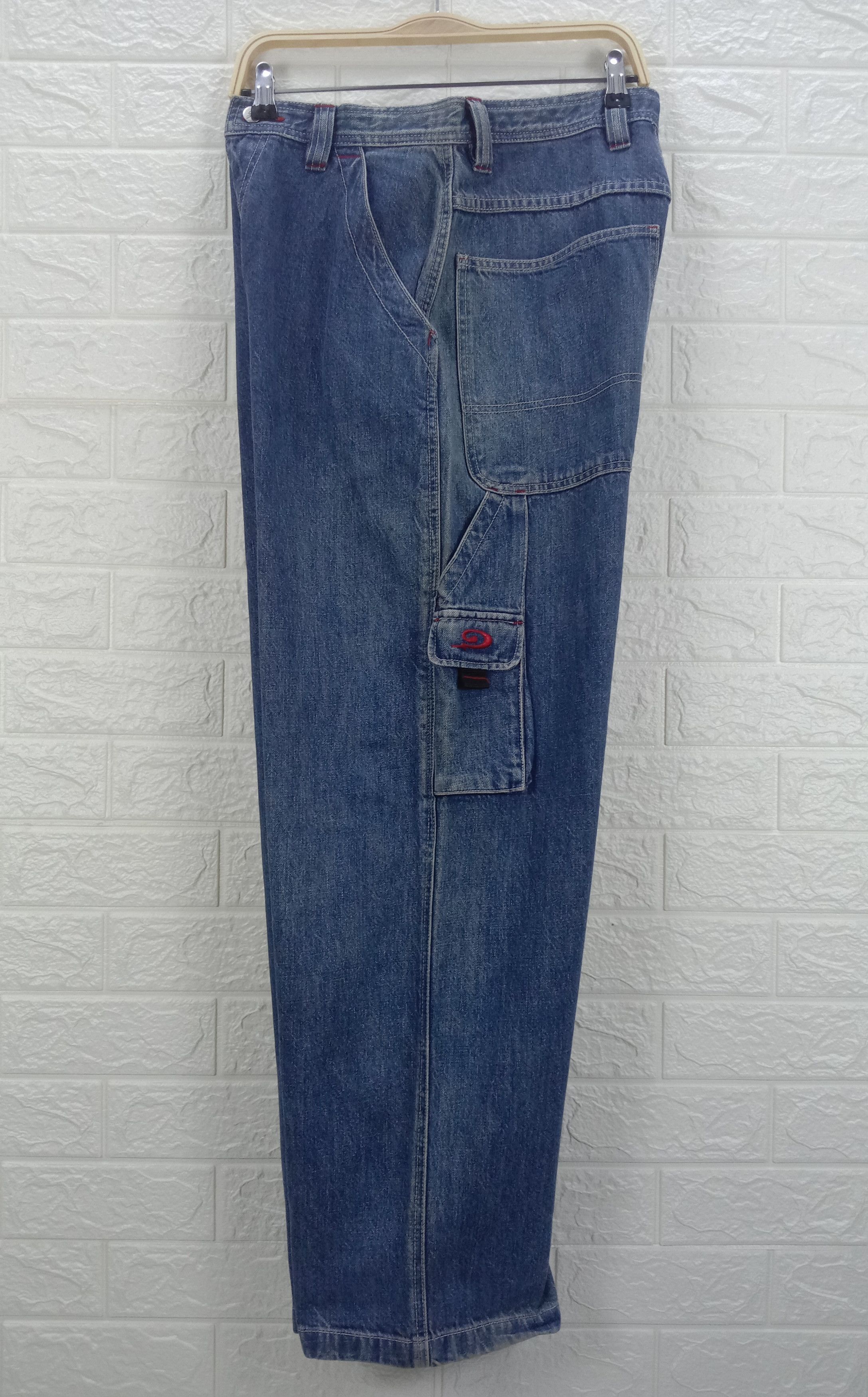 Japanese Brand Vintage Piko Hawaiian Multi Pocket Cargo Baggy Jeans Size US 30 / EU 46 - 9 Thumbnail