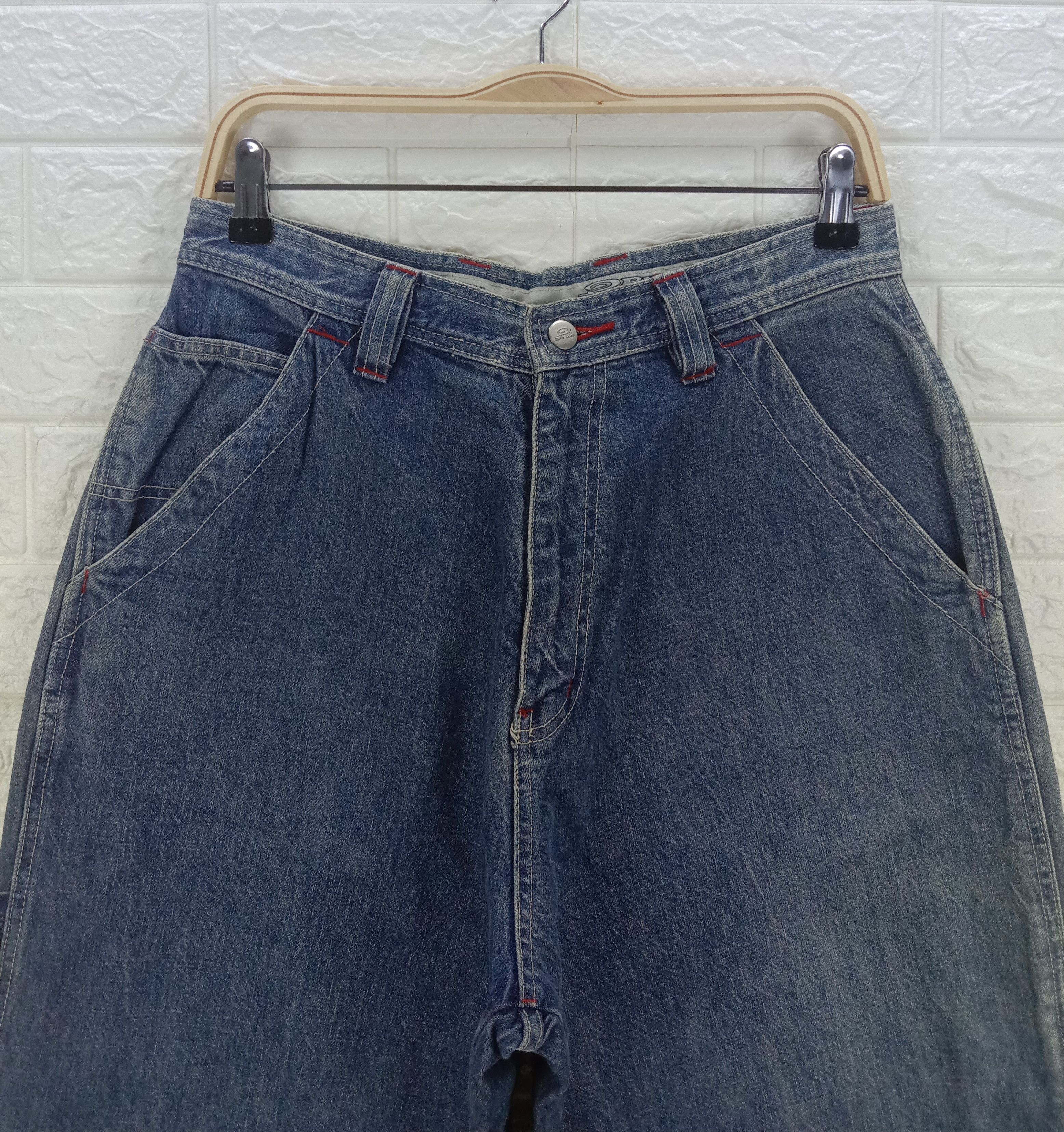 Japanese Brand Vintage Piko Hawaiian Multi Pocket Cargo Baggy Jeans Size US 30 / EU 46 - 2 Thumbnail