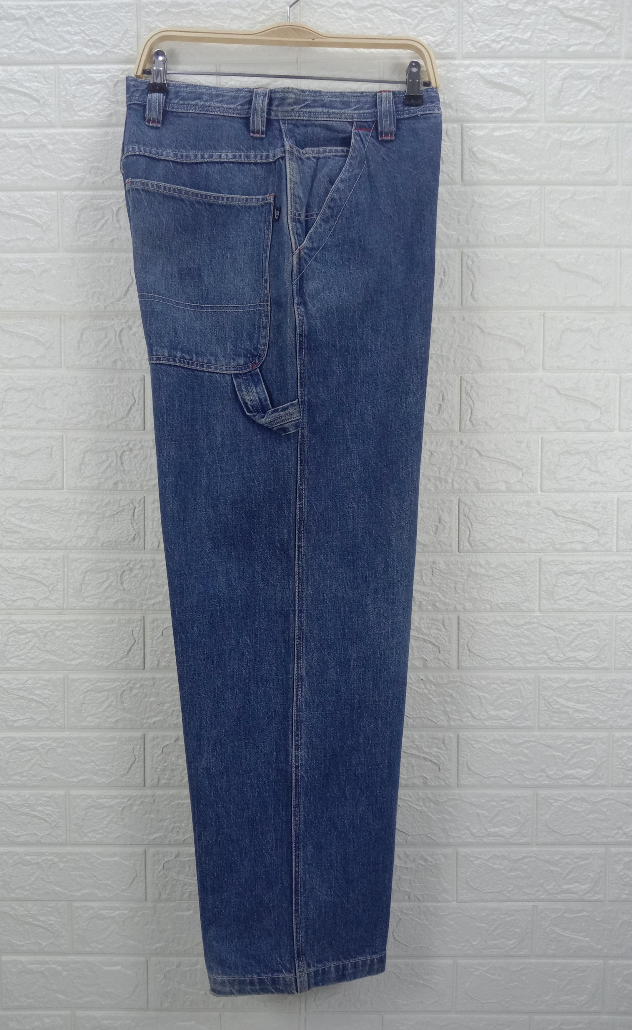 Japanese Brand Vintage Piko Hawaiian Multi Pocket Cargo Baggy Jeans Size US 30 / EU 46 - 10 Thumbnail