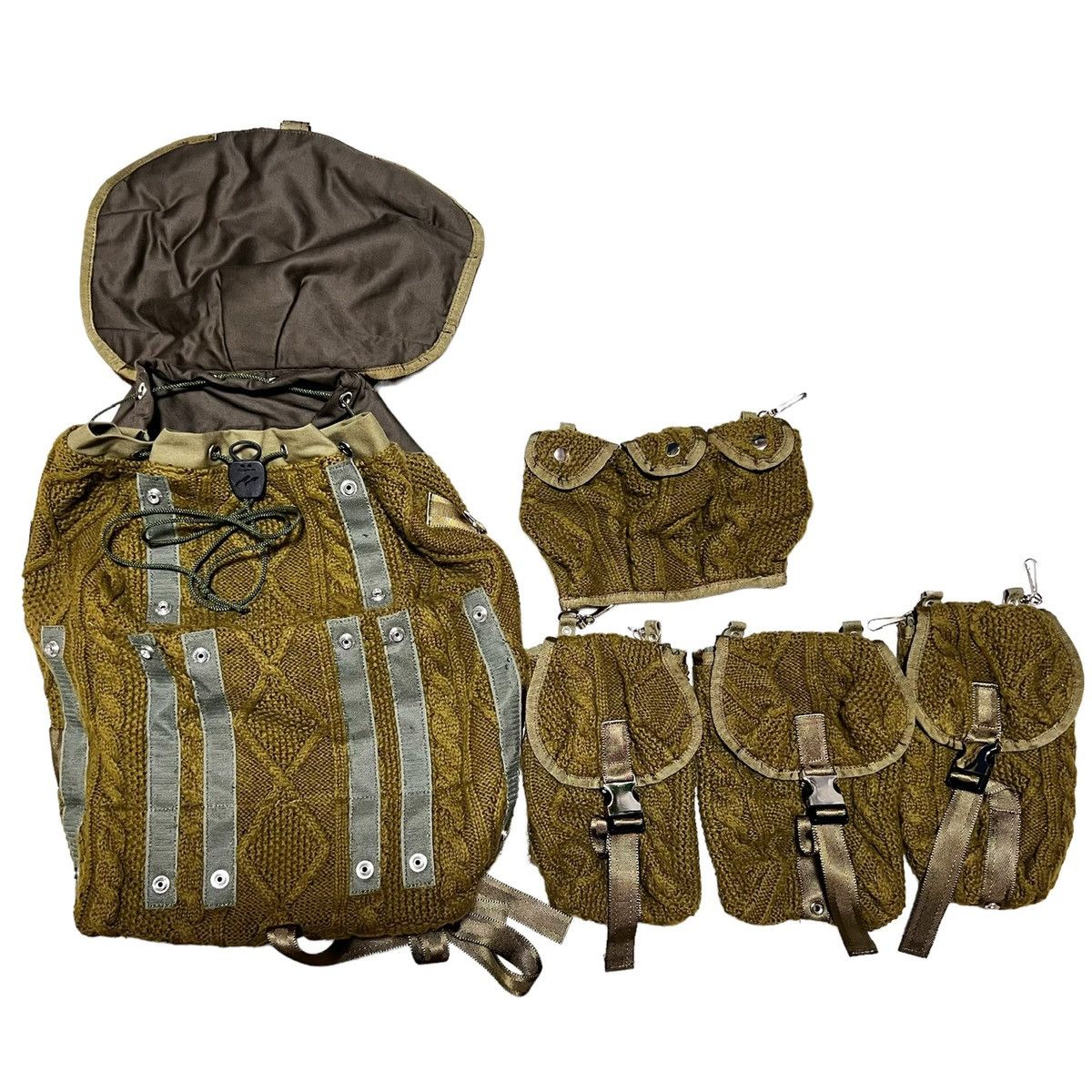 Jun Takahashi UNDERCOVER 2004AW BUT BEAUTIFUL MODULAR KNIT BACKPACK Size ONE SIZE - 6 Thumbnail