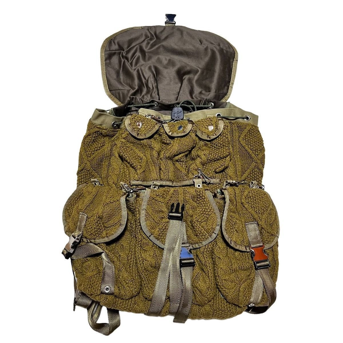 Jun Takahashi UNDERCOVER 2004AW BUT BEAUTIFUL MODULAR KNIT BACKPACK Size ONE SIZE - 3 Thumbnail
